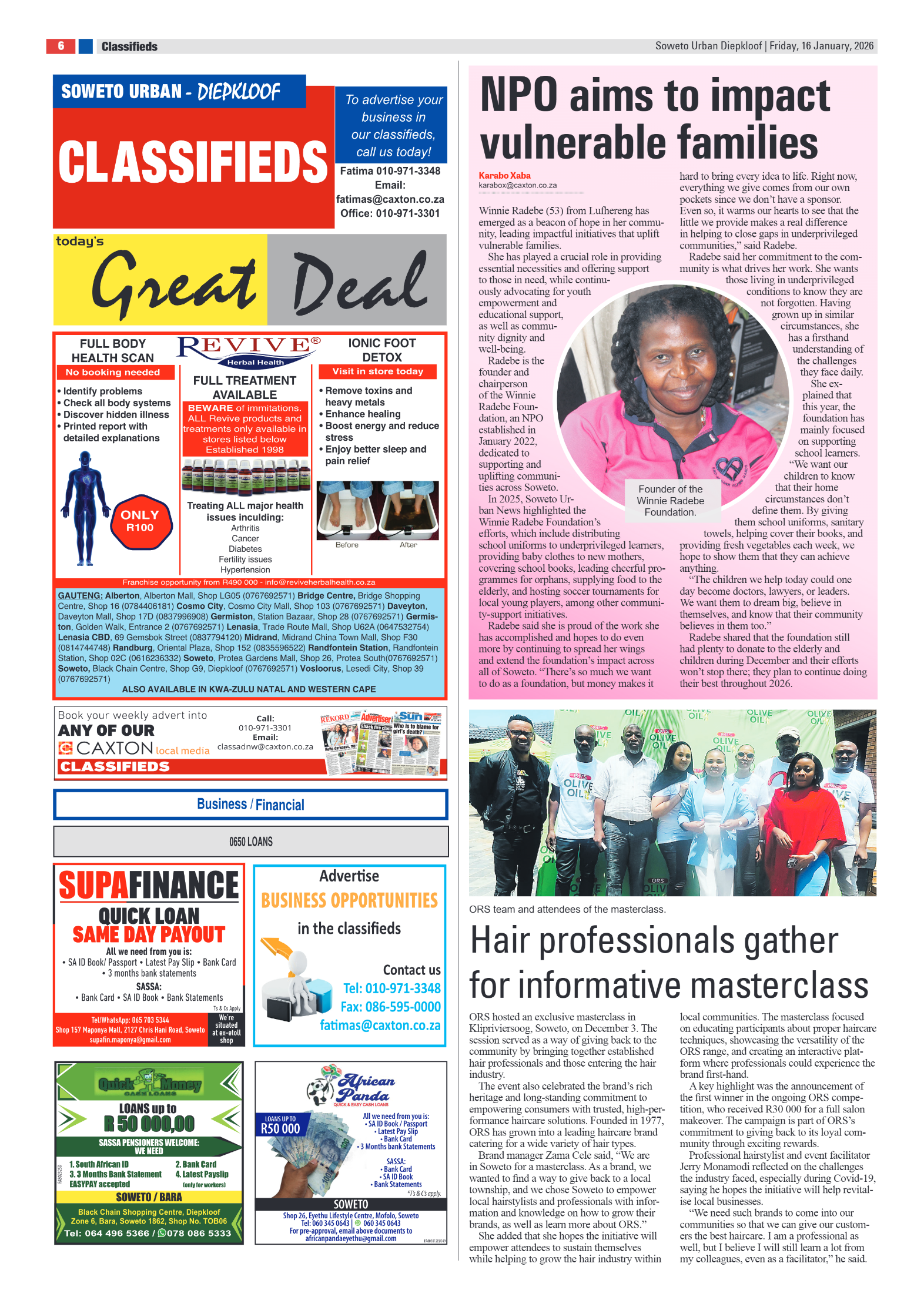Diepkloof: 16 January 2026 page 6