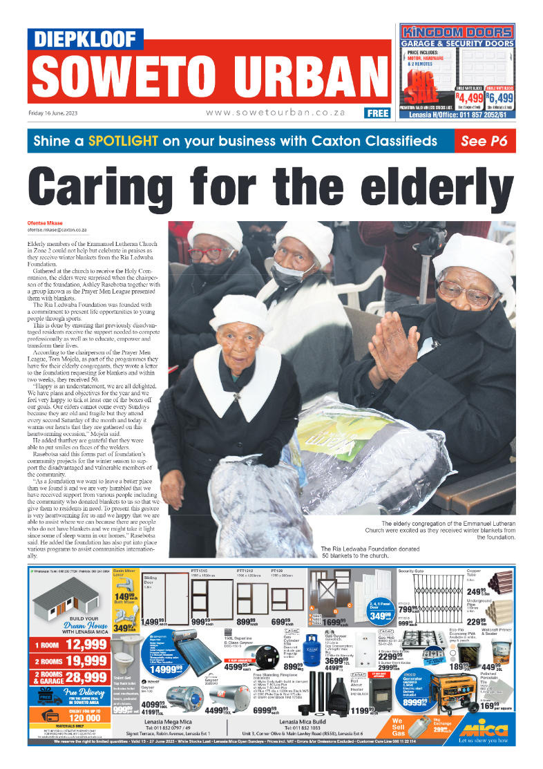 Diepkloof: 16 June 2023 page 1