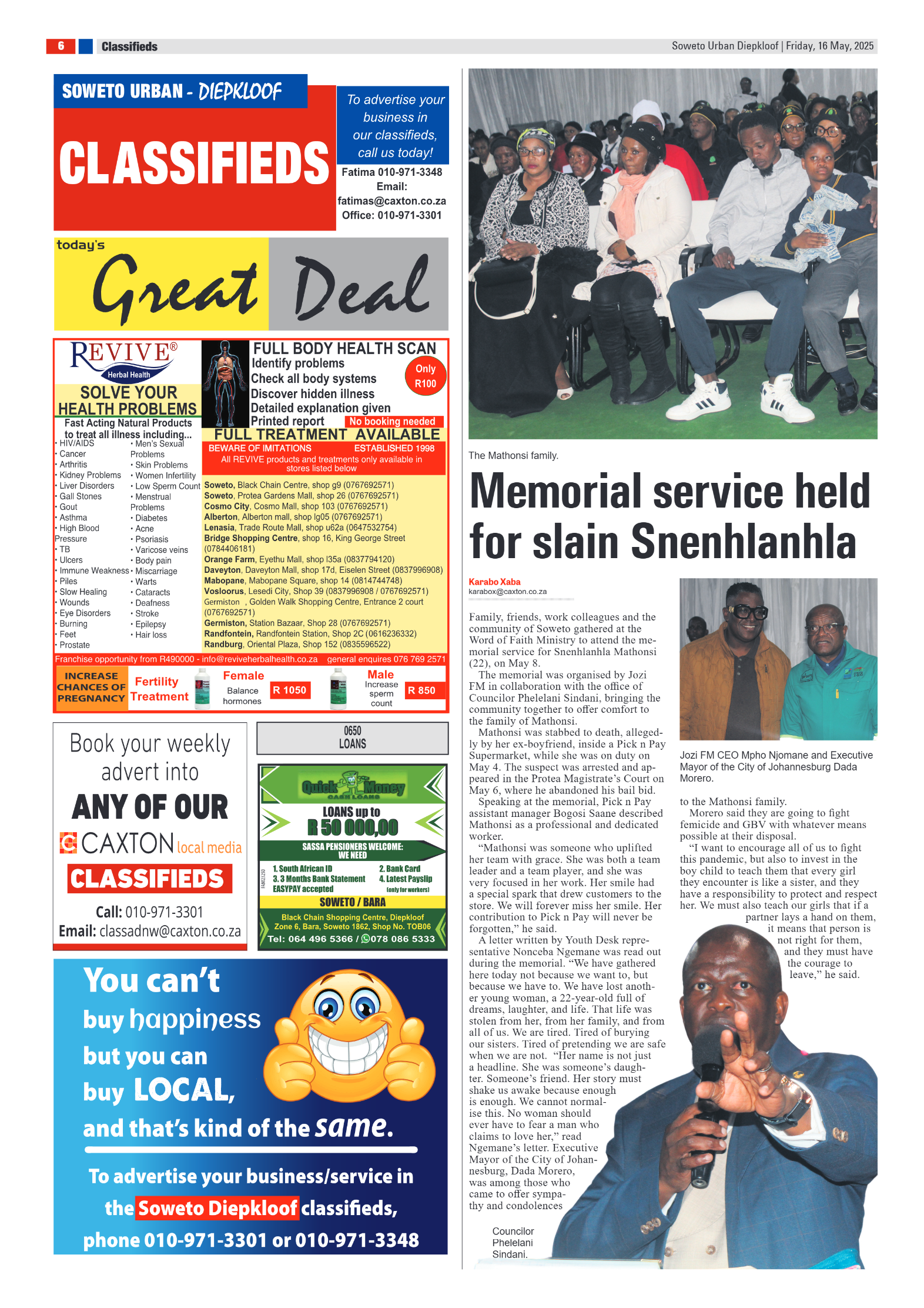 Diepkloof: 16 May 2025 page 6