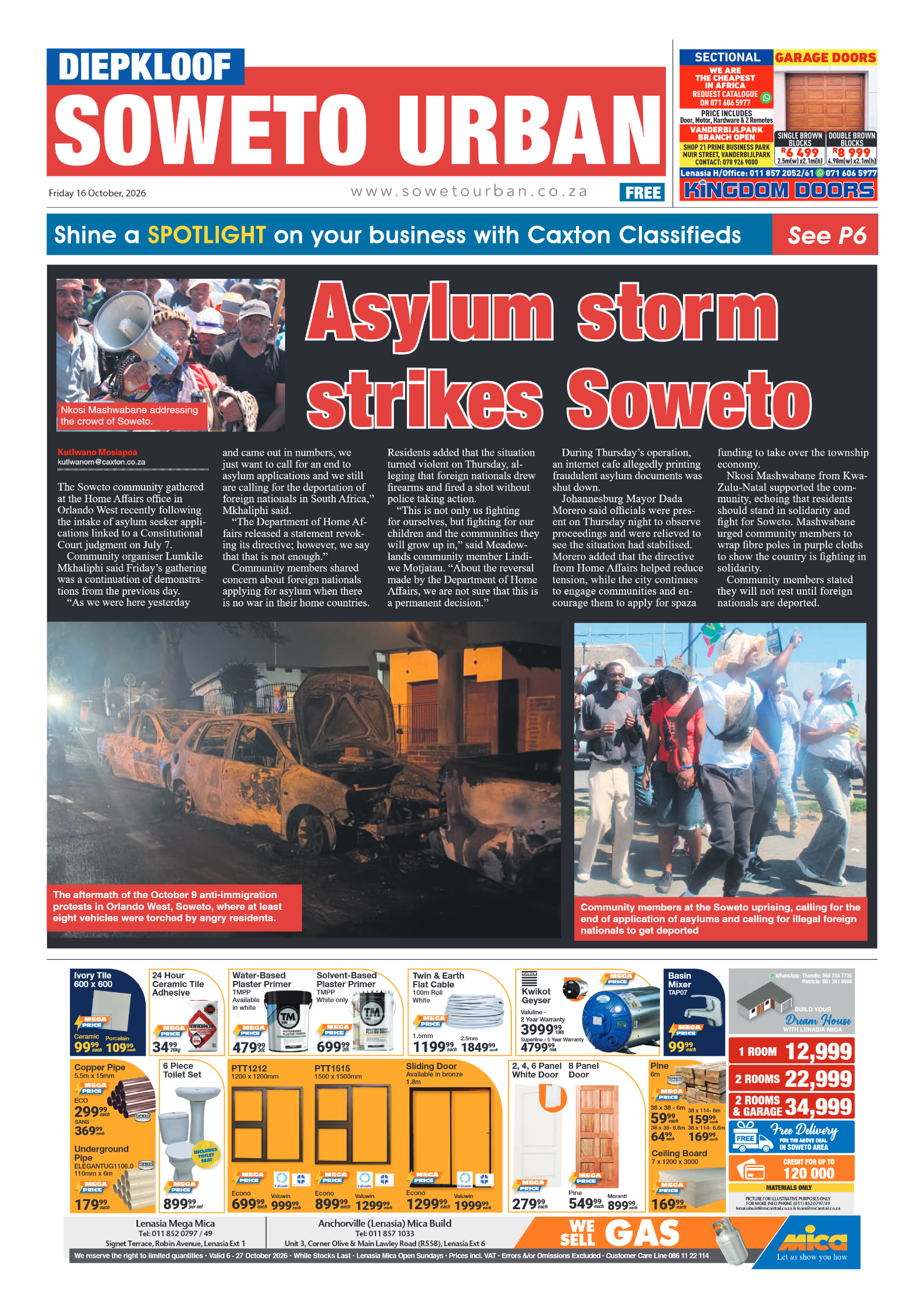 Diepkloof 16 october 2026 page 1