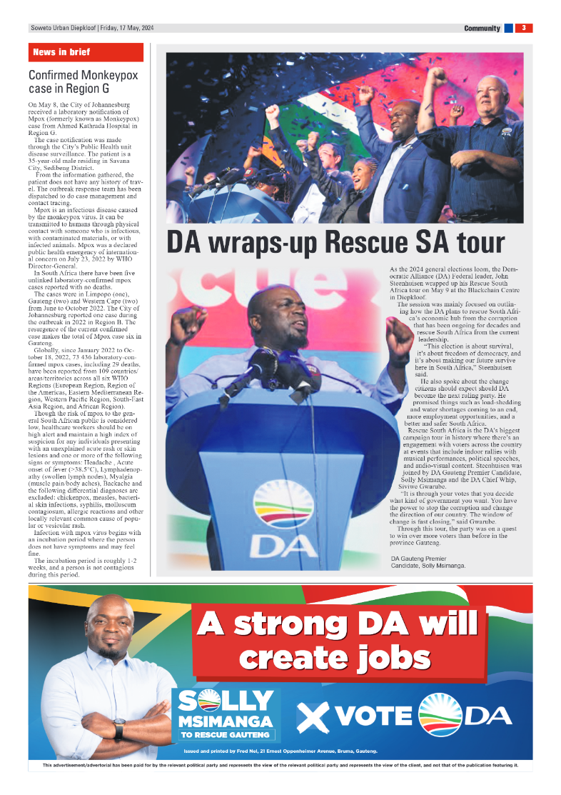 Diepkloof: 17 May 2024 page 3