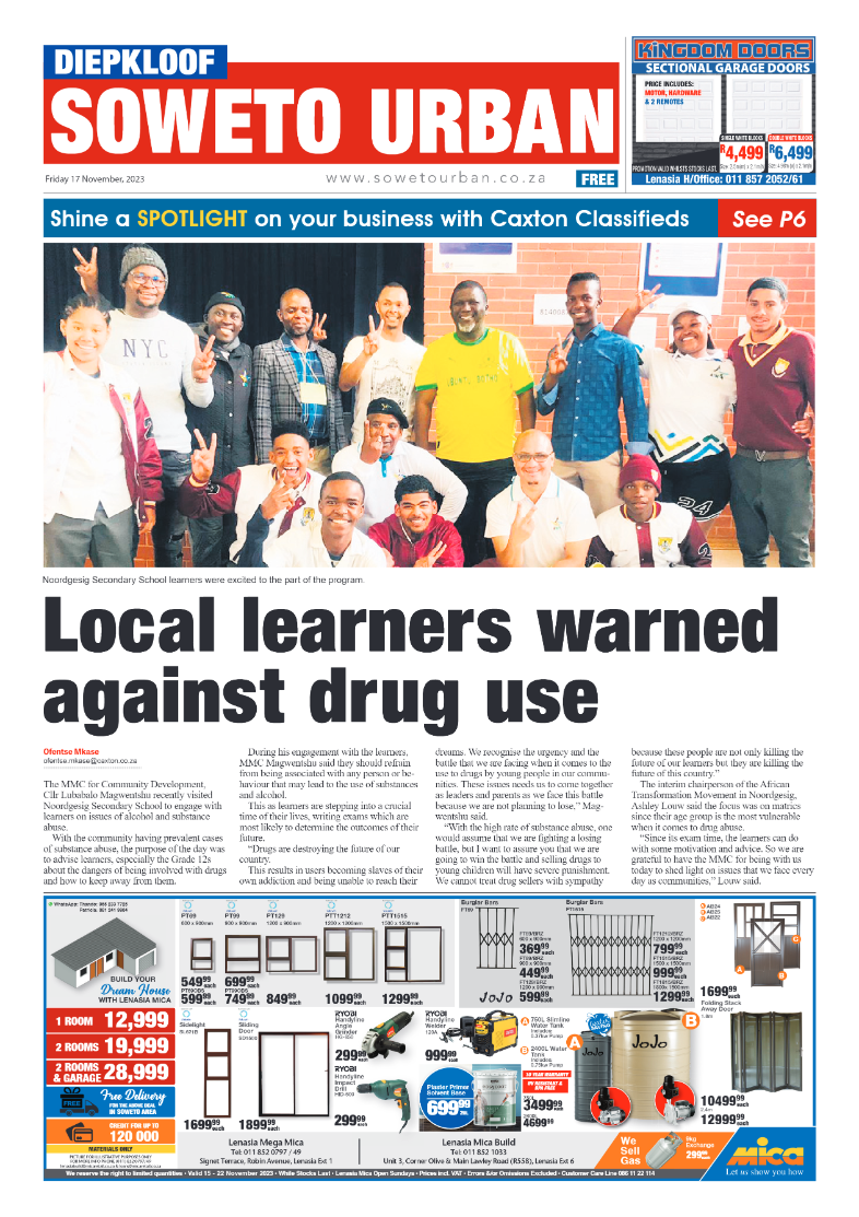 Diepkloof: 17 November 2023 page 1