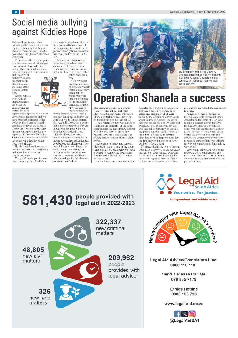 Diepkloof: 17 November 2023 page 2