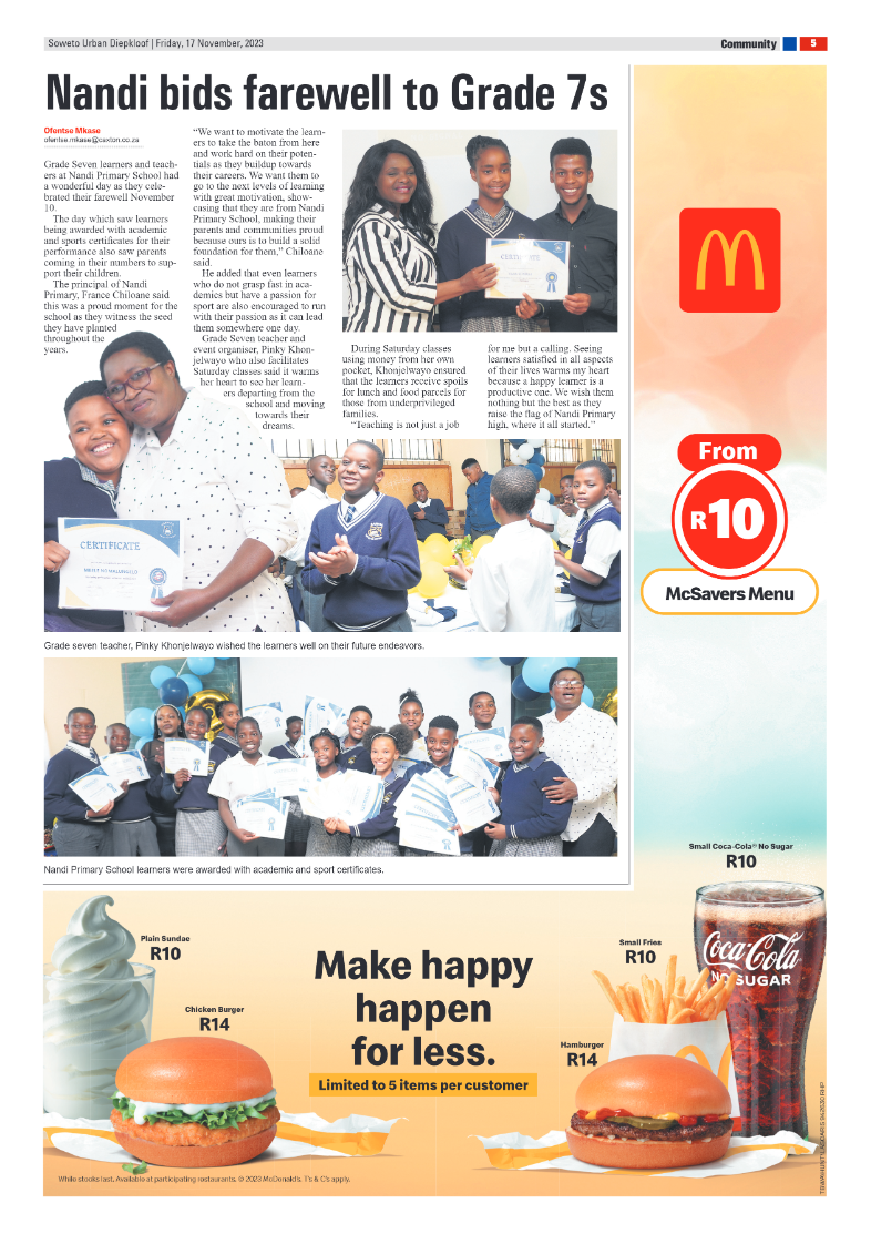 Diepkloof: 17 November 2023 page 5