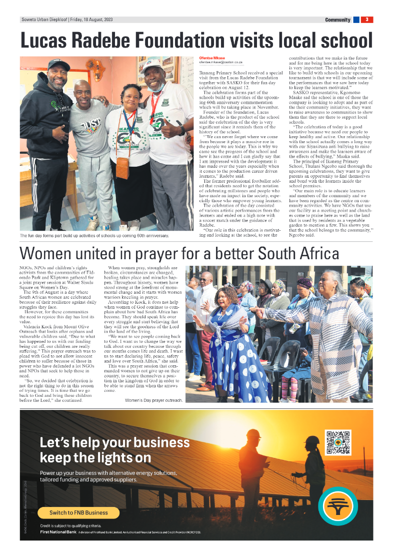 Diepkloof: 18 August 2023 page 3