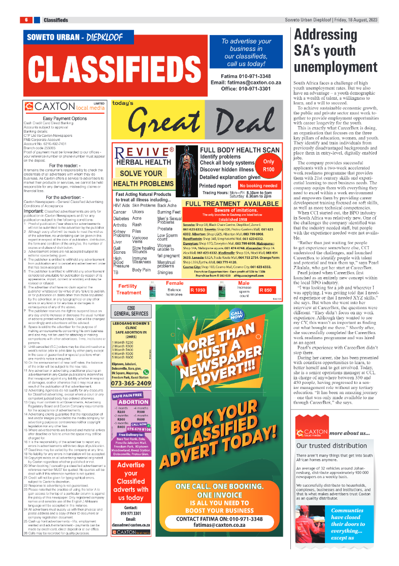 Diepkloof: 18 August 2023 page 6