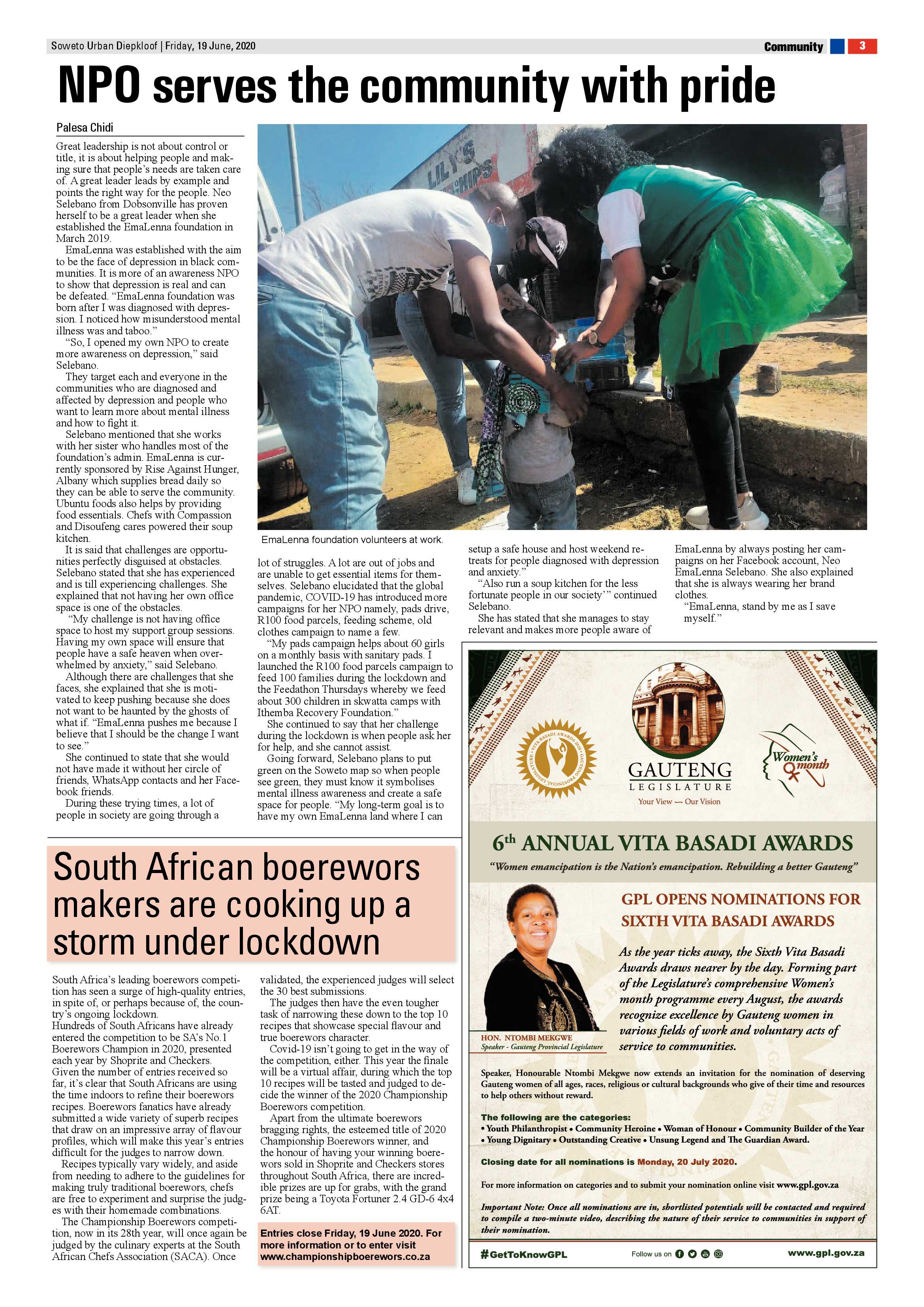 Diepkloof June 19, 2020 page 3