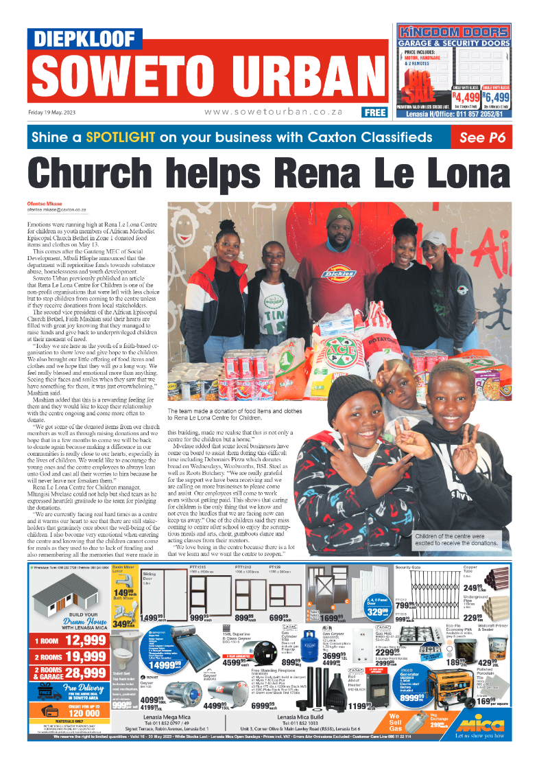 Diepkloof: 19 May 2023 page 1
