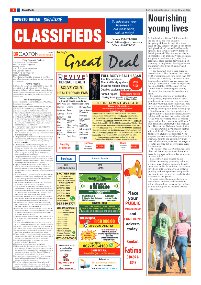 Diepkloof: 19 May 2023 page 6
