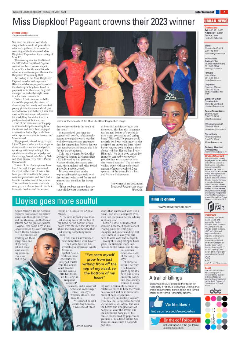 Diepkloof: 19 May 2023 page 7