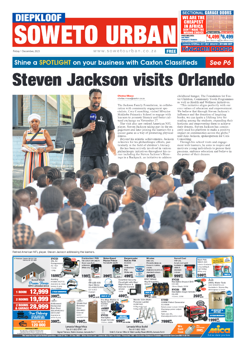 Diepkloof: 1 December 2023 page 1