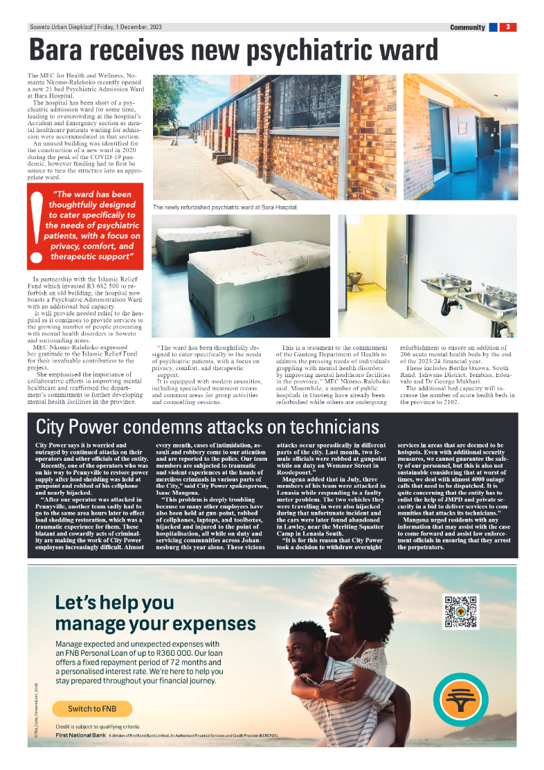 Diepkloof: 1 December 2023 page 3