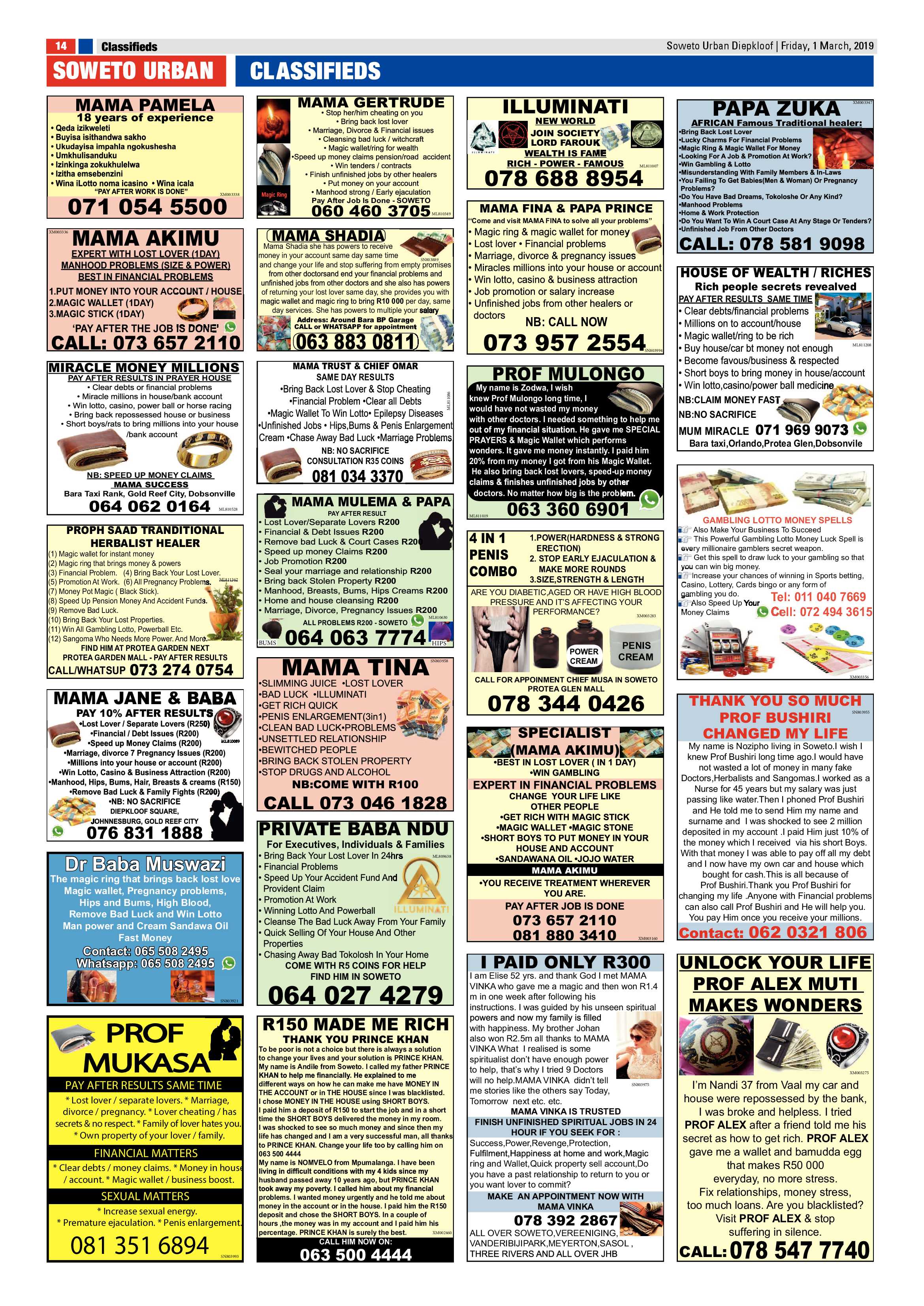 Diepkloof News – March 1, 2019 page 14