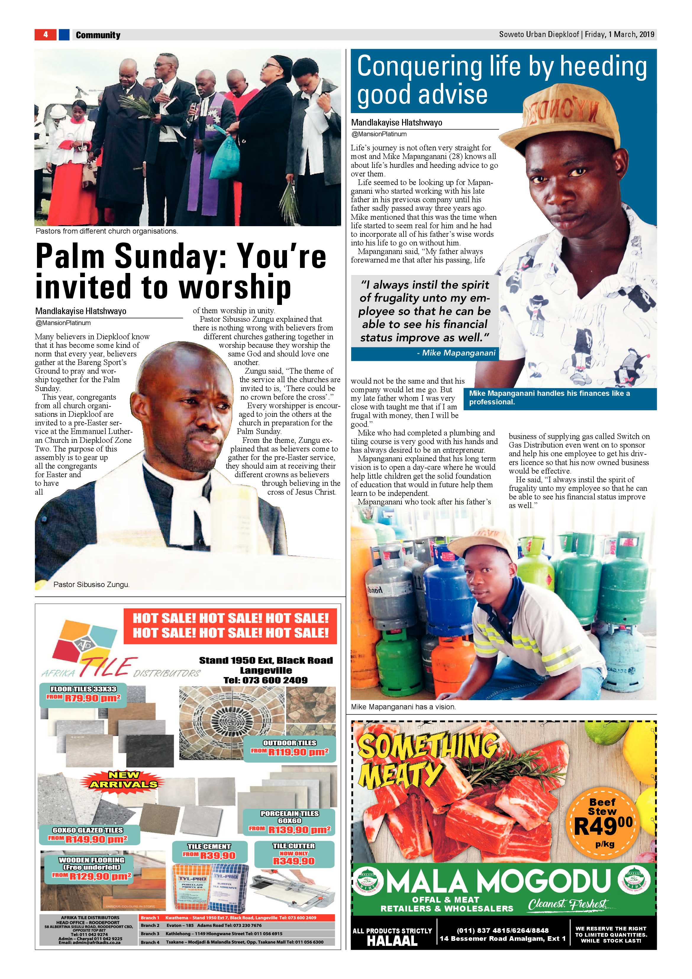 Diepkloof News – March 1, 2019 page 4