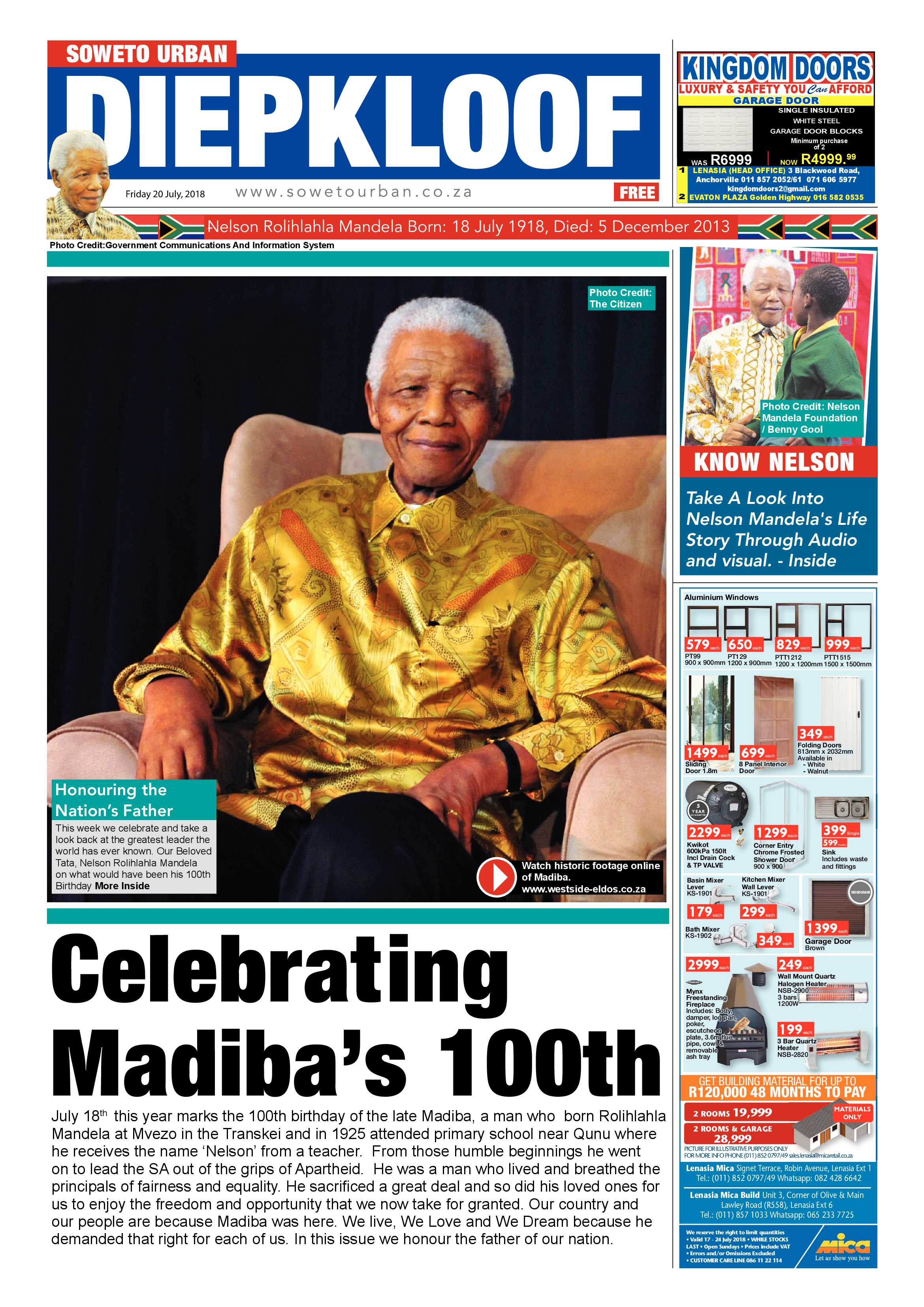 Diepkloof – July 20, 2018 issue page 1