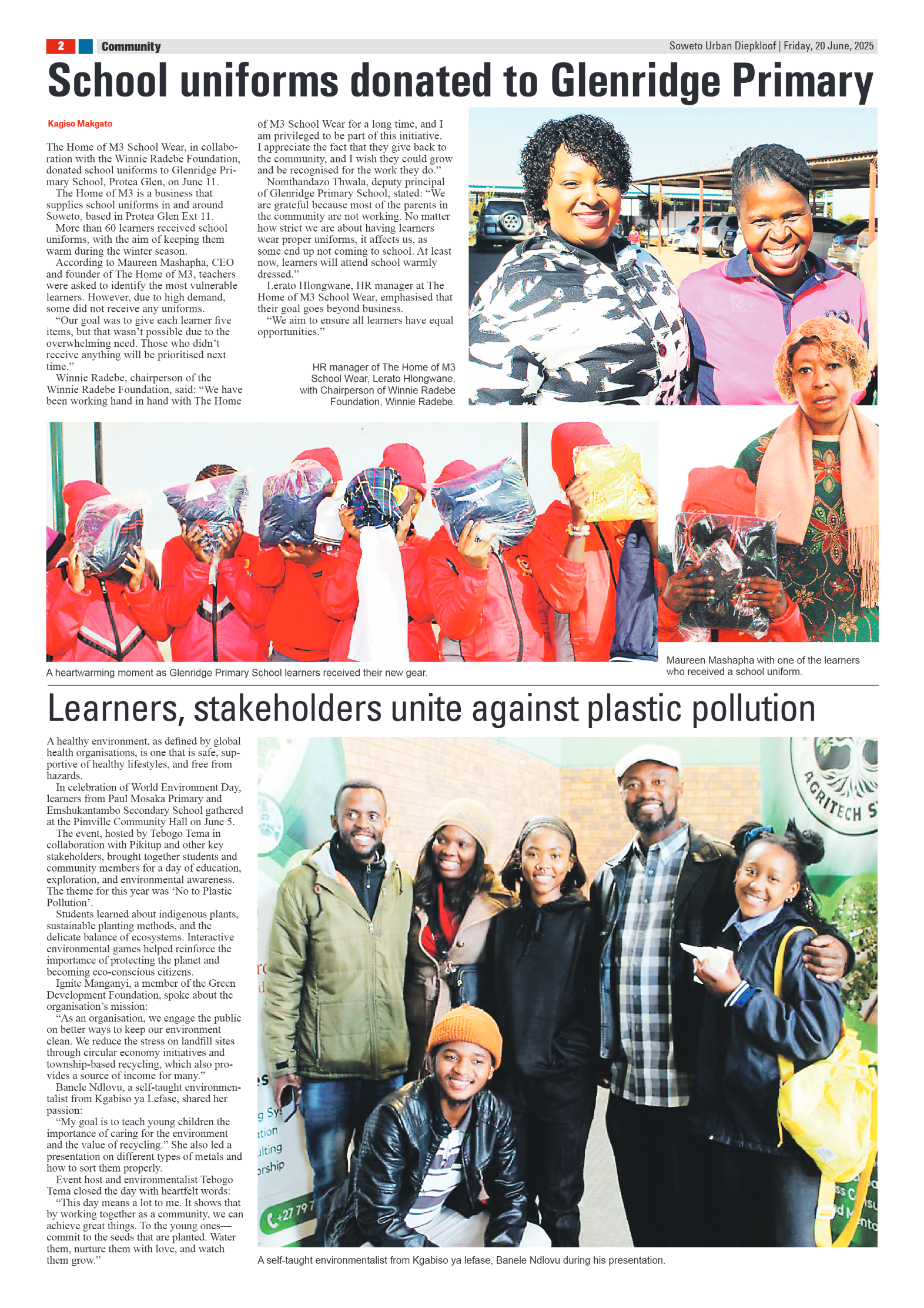 Diepkloof: 20 June 2025 page 2