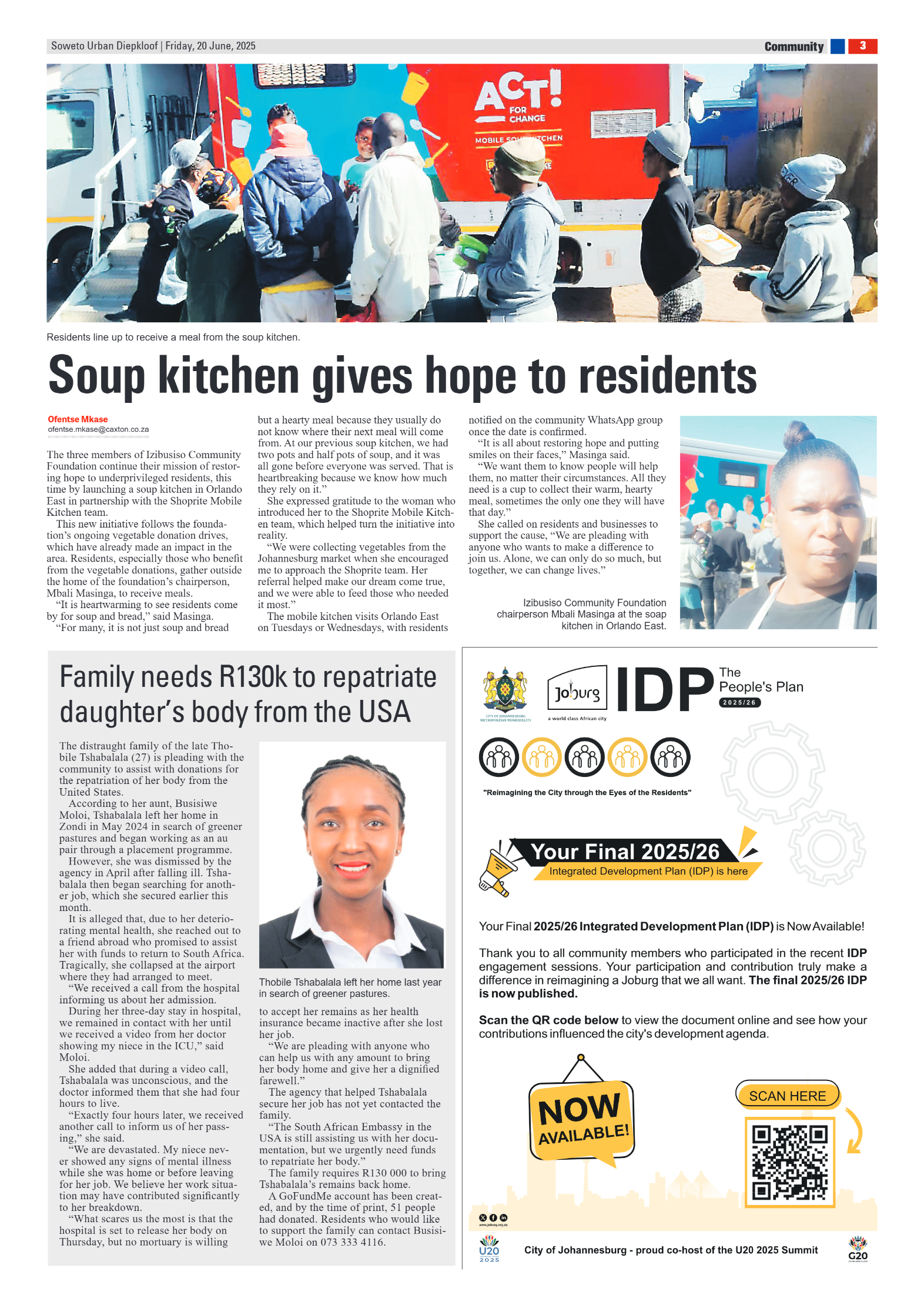 Diepkloof: 20 June 2025 page 3