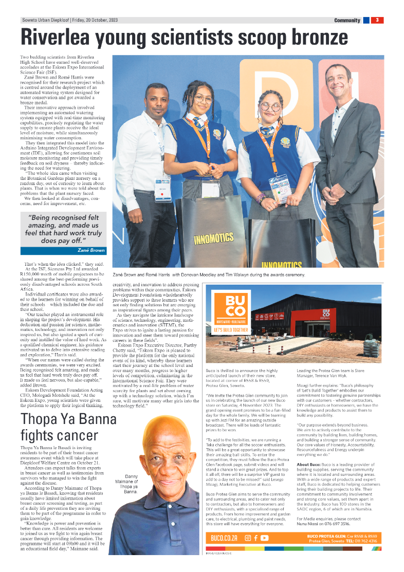 Diepkloof: 20 October 2023 page 3