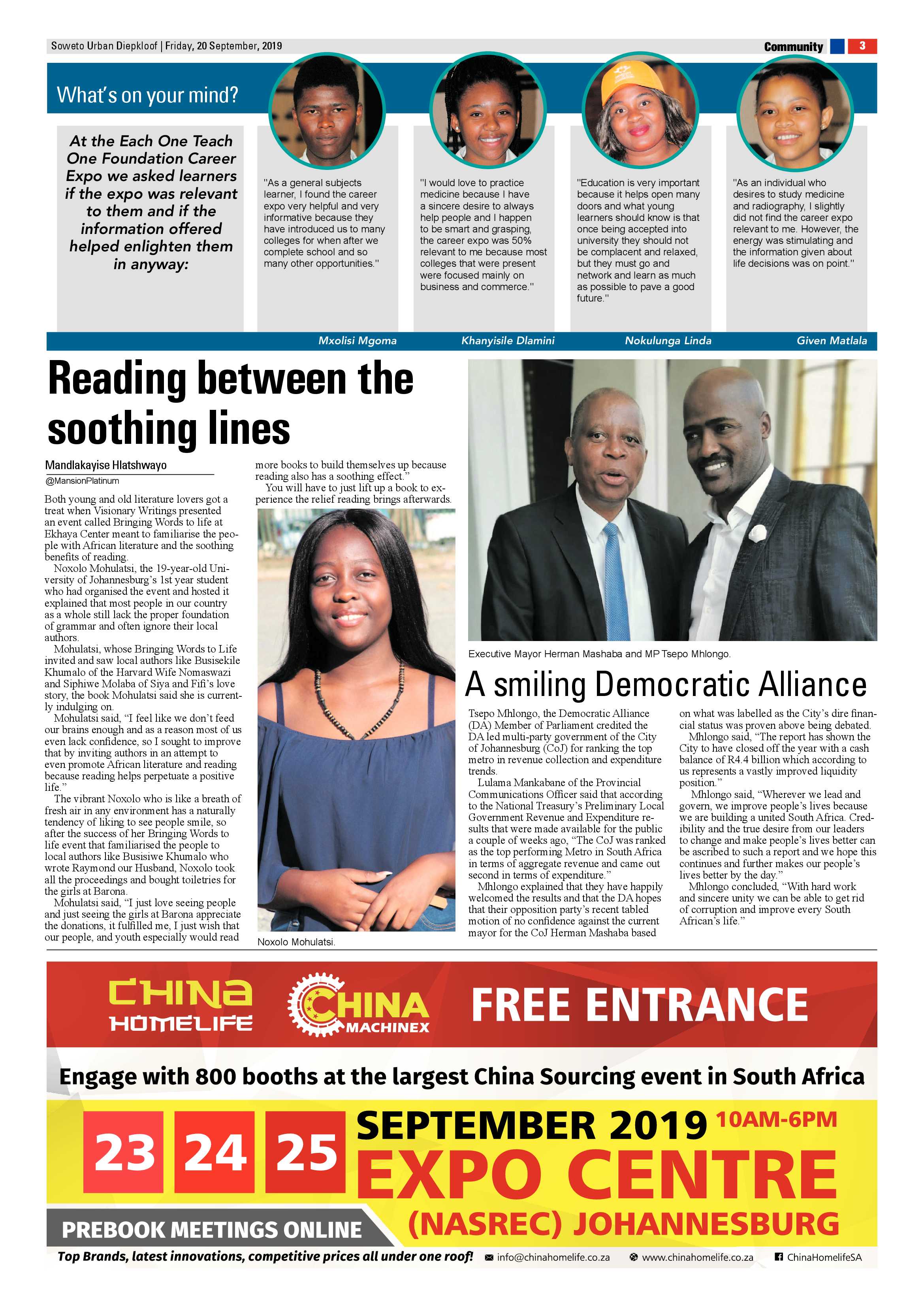 Diepkloof News – September 20, 2019 page 3