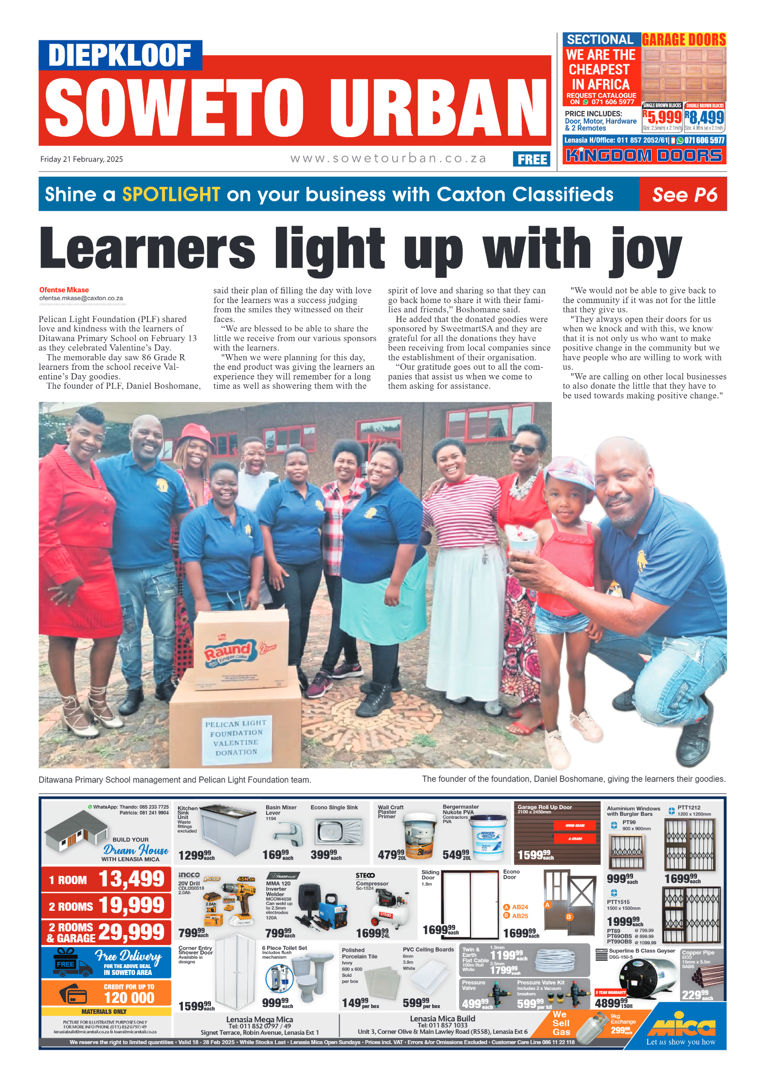 Diepkloof: 21 February 2025 page 1