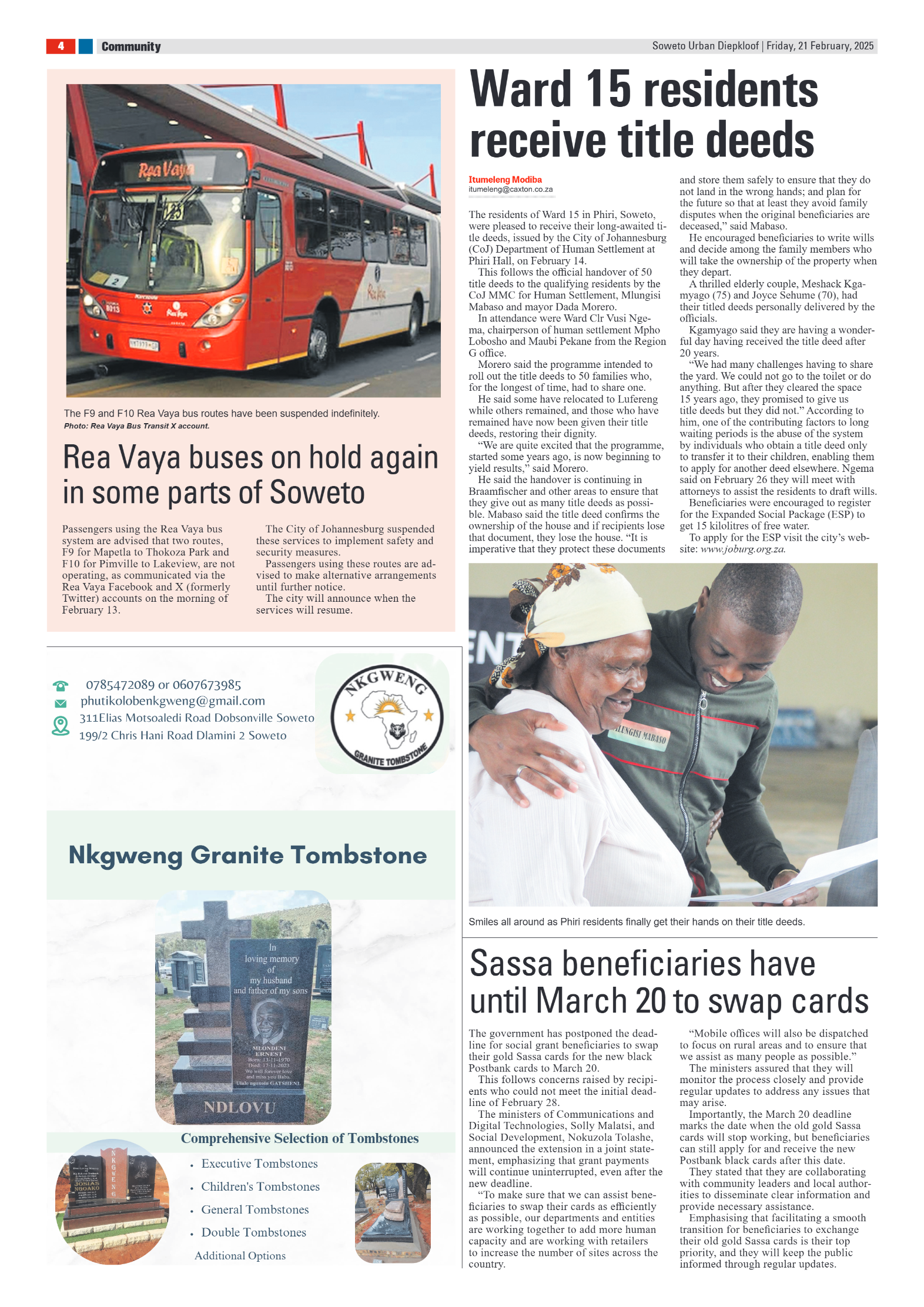 Diepkloof: 21 February 2025 page 4