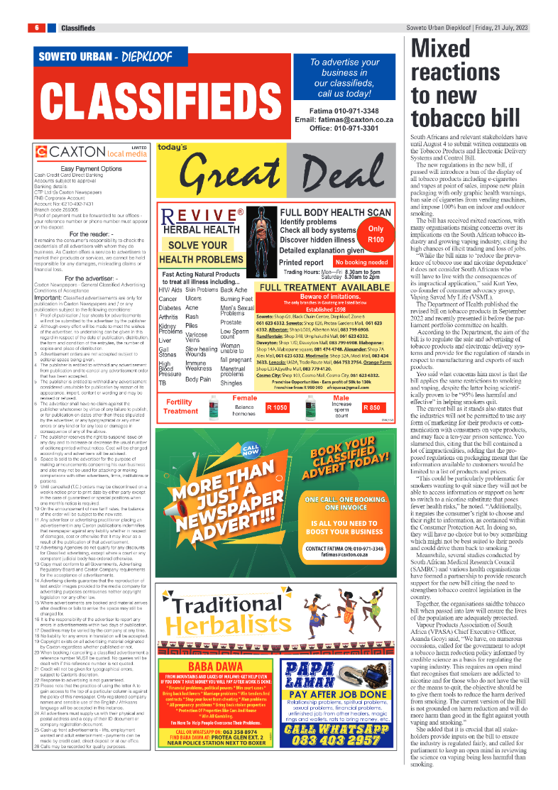 Diepkloof:  21 July 2023 page 6