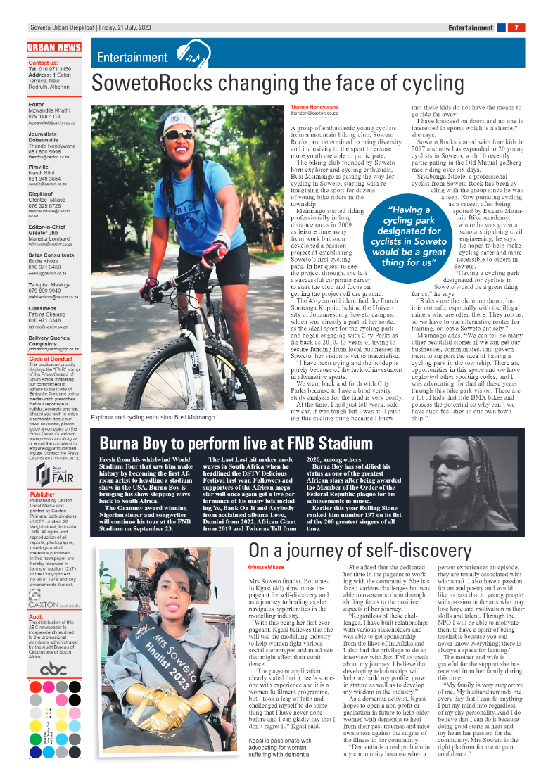 Diepkloof:  21 July 2023 page 7