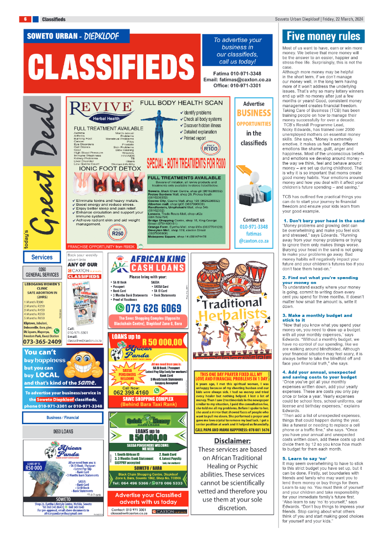 Diepkloof: 22 March 2024 page 6