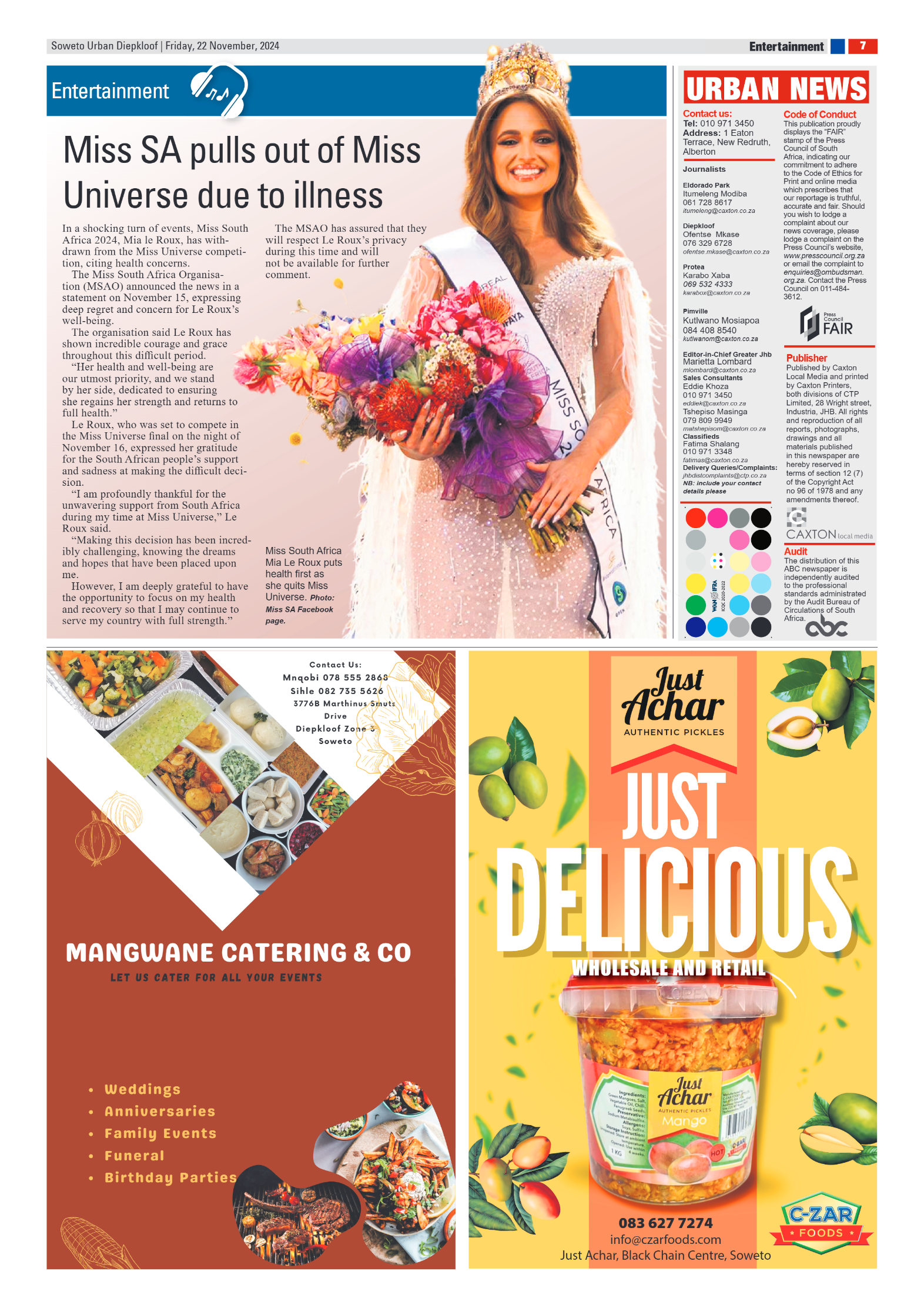 Diepkloof: 22 November 2024 page 7