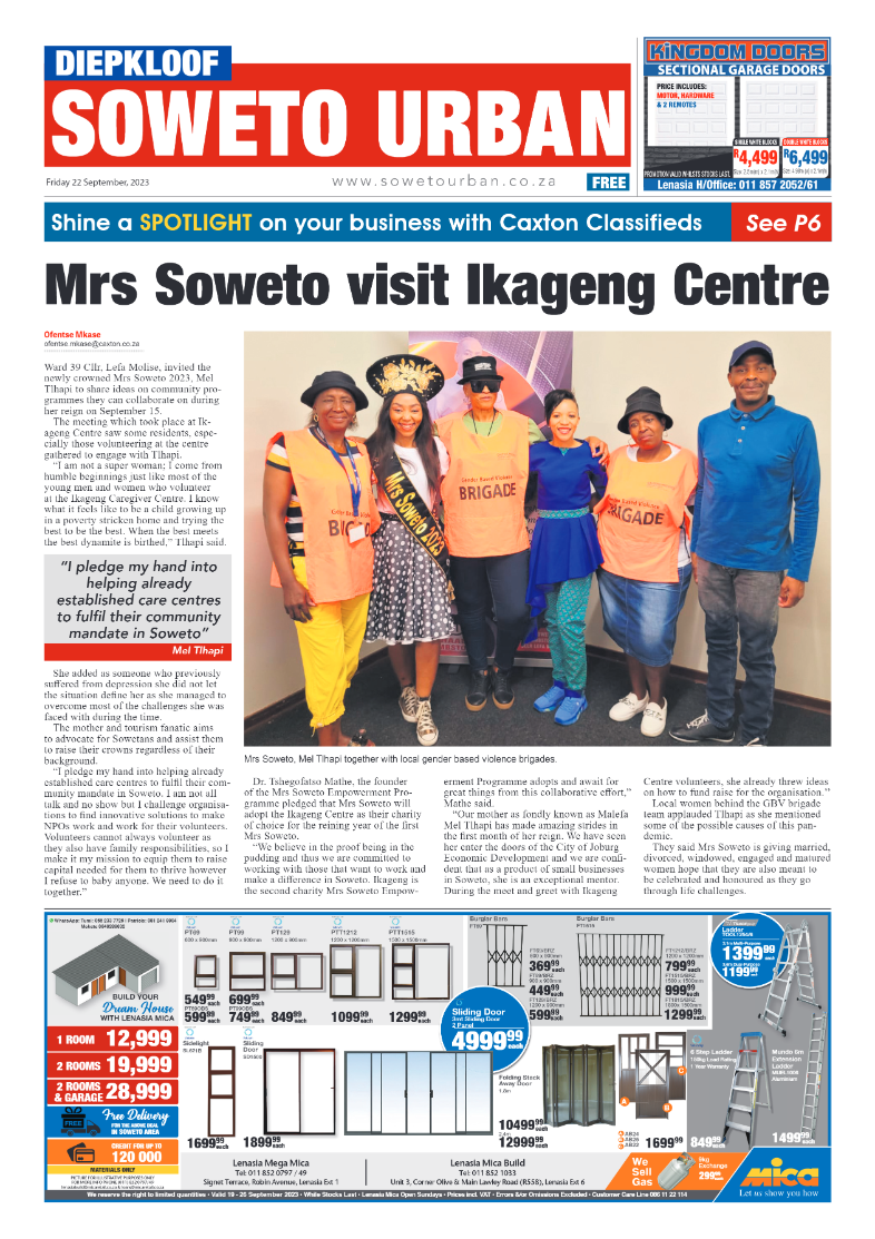 Diepkloof: 22 September 2023 page 1
