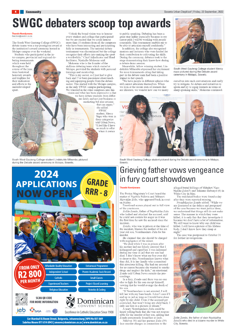 Diepkloof: 22 September 2023 page 4