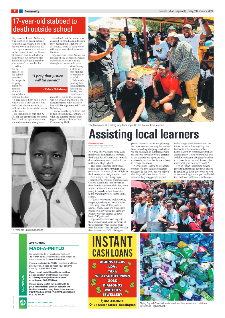 Diepkloof: 23 February 2024 page 2