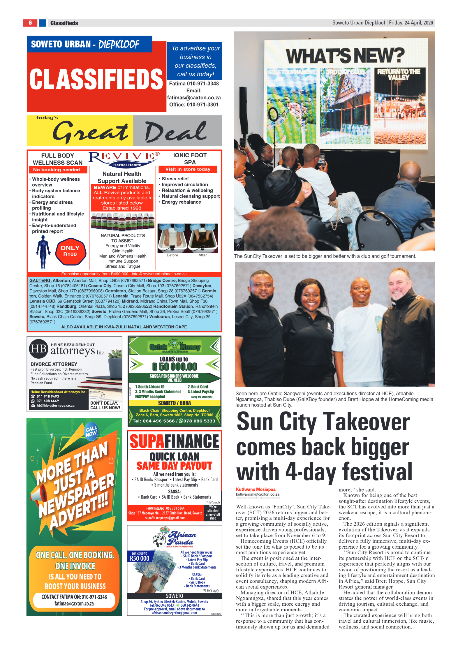 Diepkloof: 24 April 2026 page 6