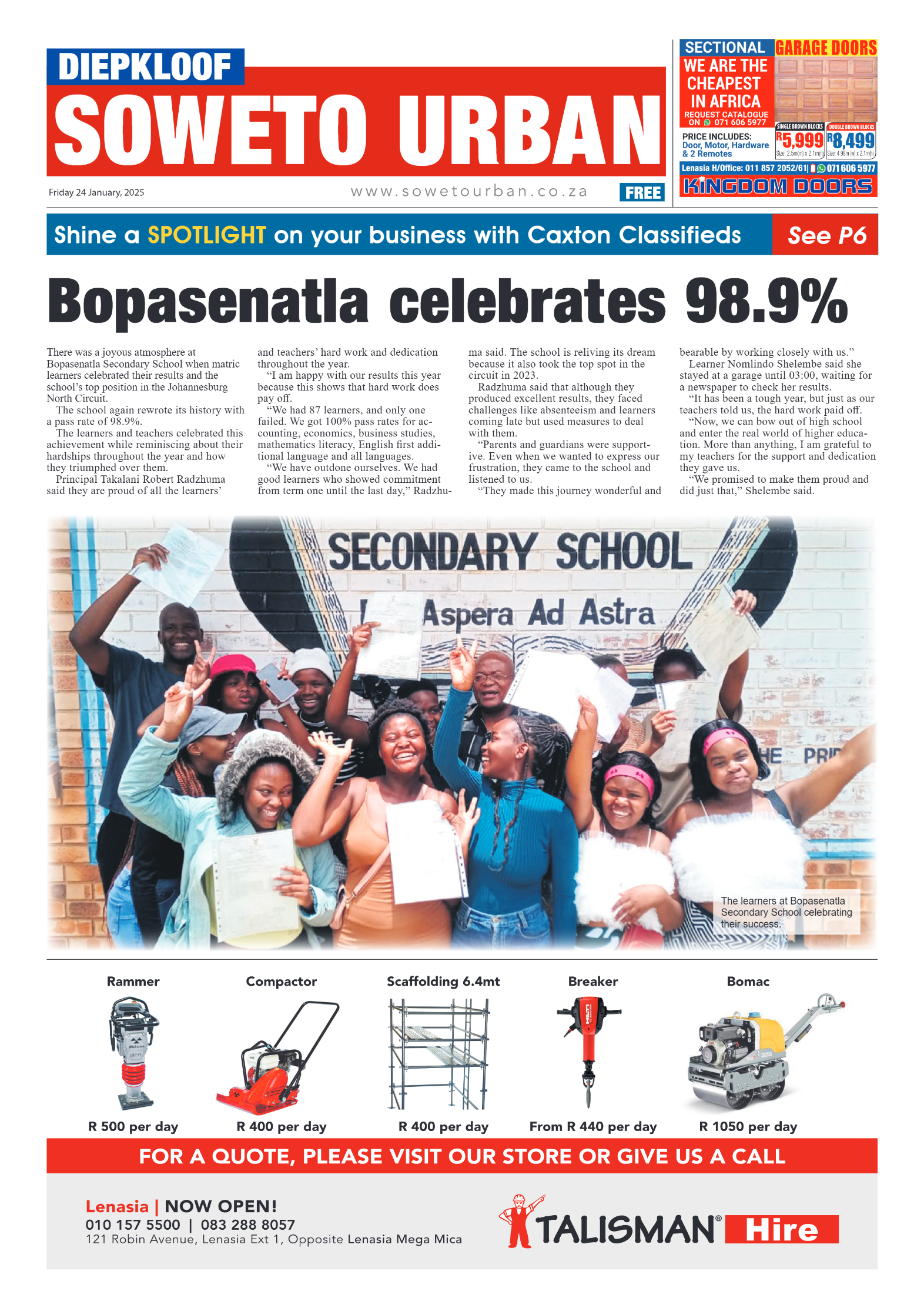 Diepkloof: 24 January 2025 page 1