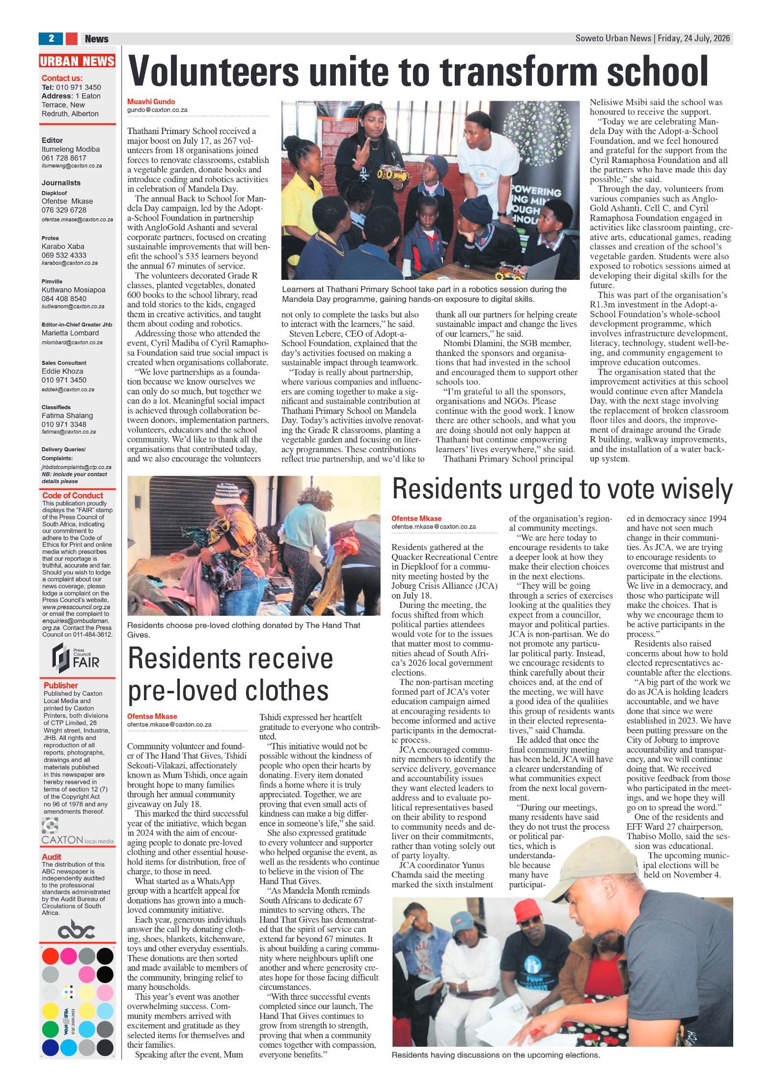 Diepkloof 24 July 2026 page 2
