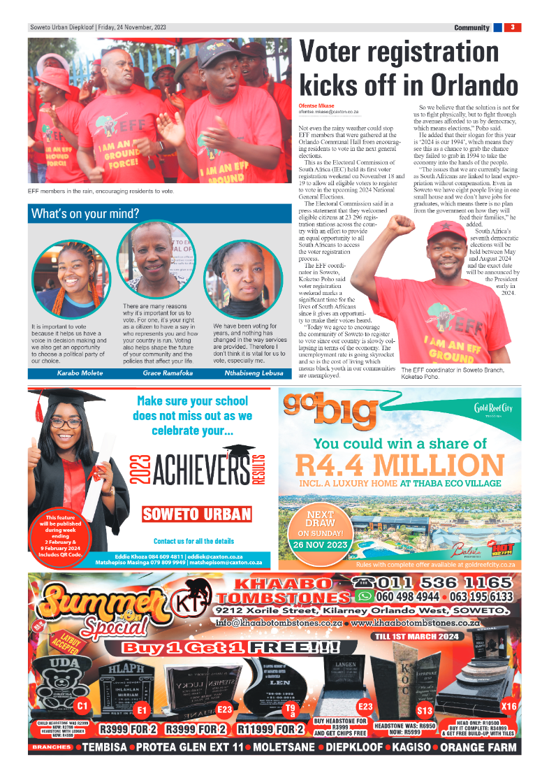 Diepkloof: 24 November 2023 page 3