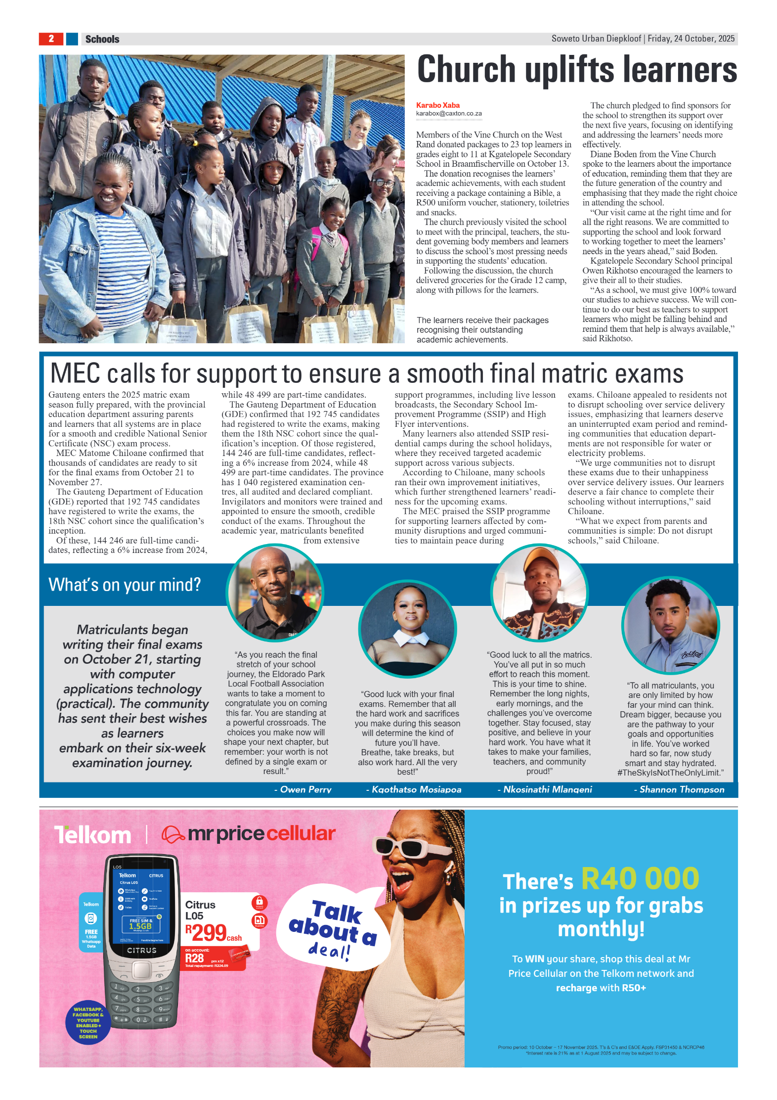 Diepkloof: 24 October 2025 page 2