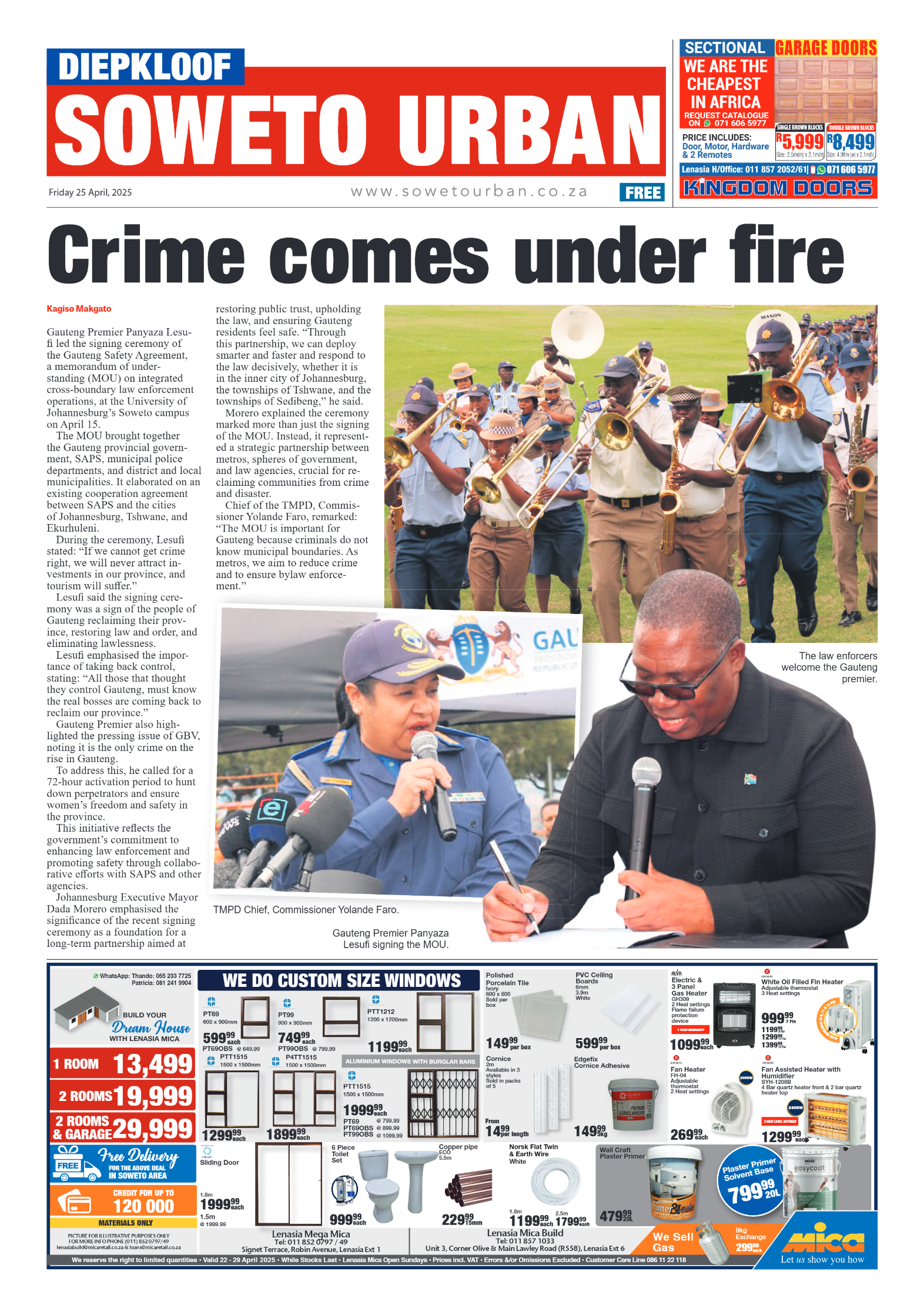 Diepkloof: 25 April 2025 page 1