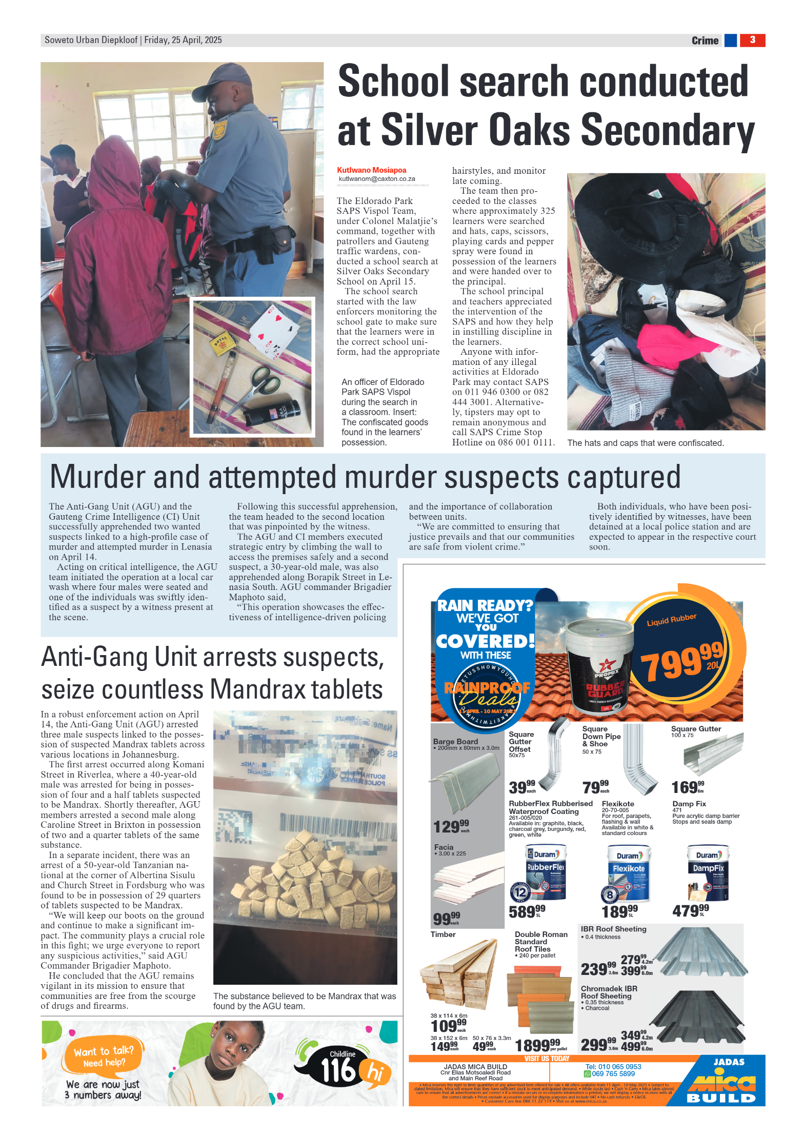 Diepkloof: 25 April 2025 page 3