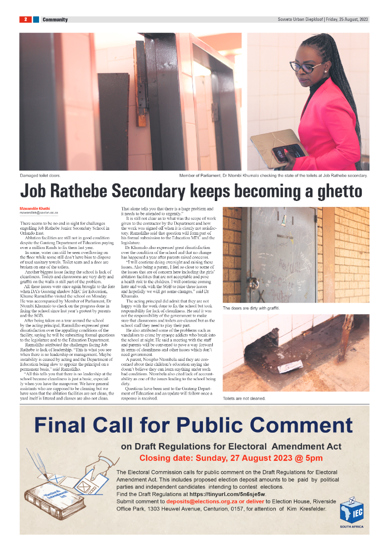Diepkloof: 25 August 2023 page 2