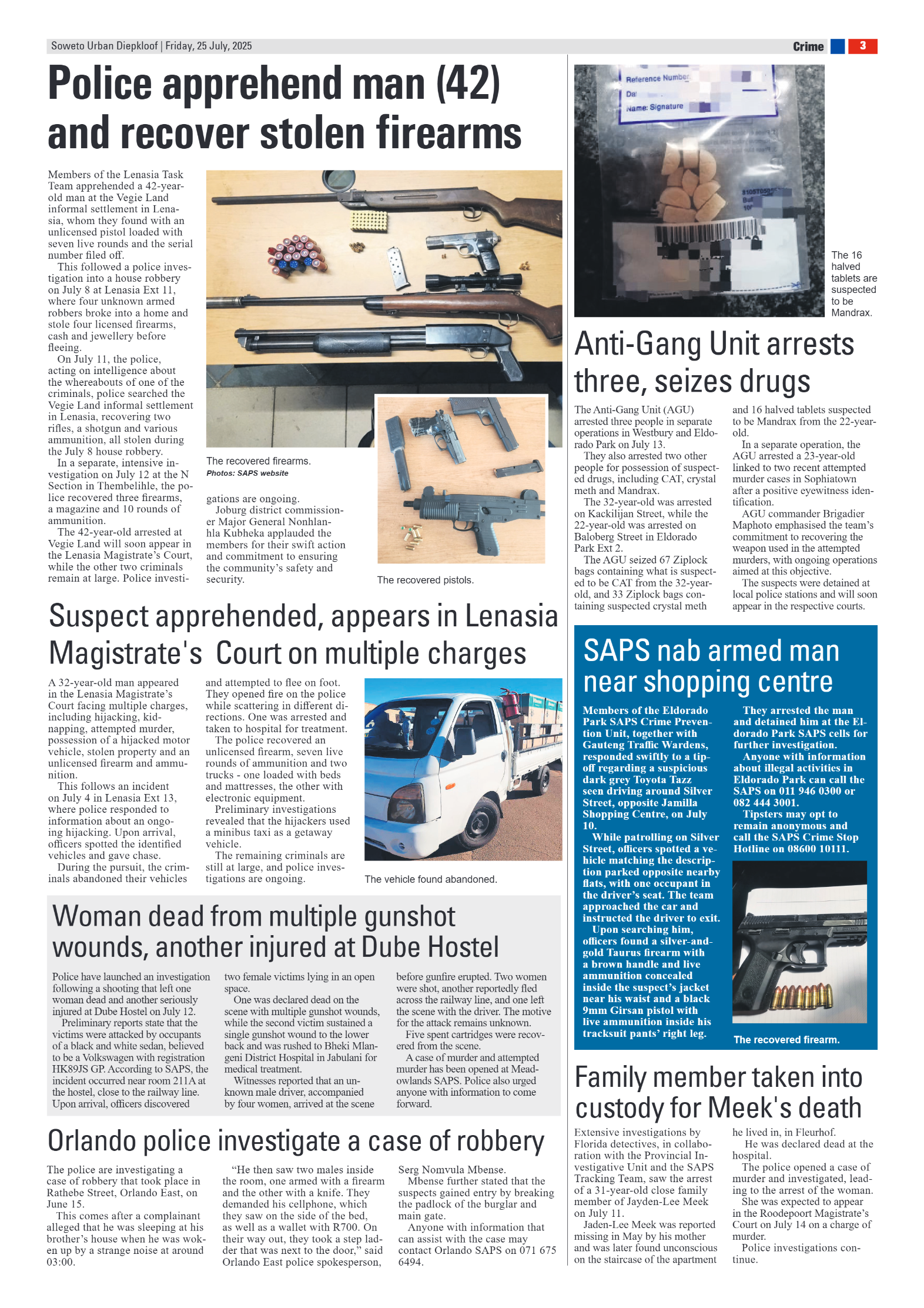 Diepkloof: 25 July 2025 page 3