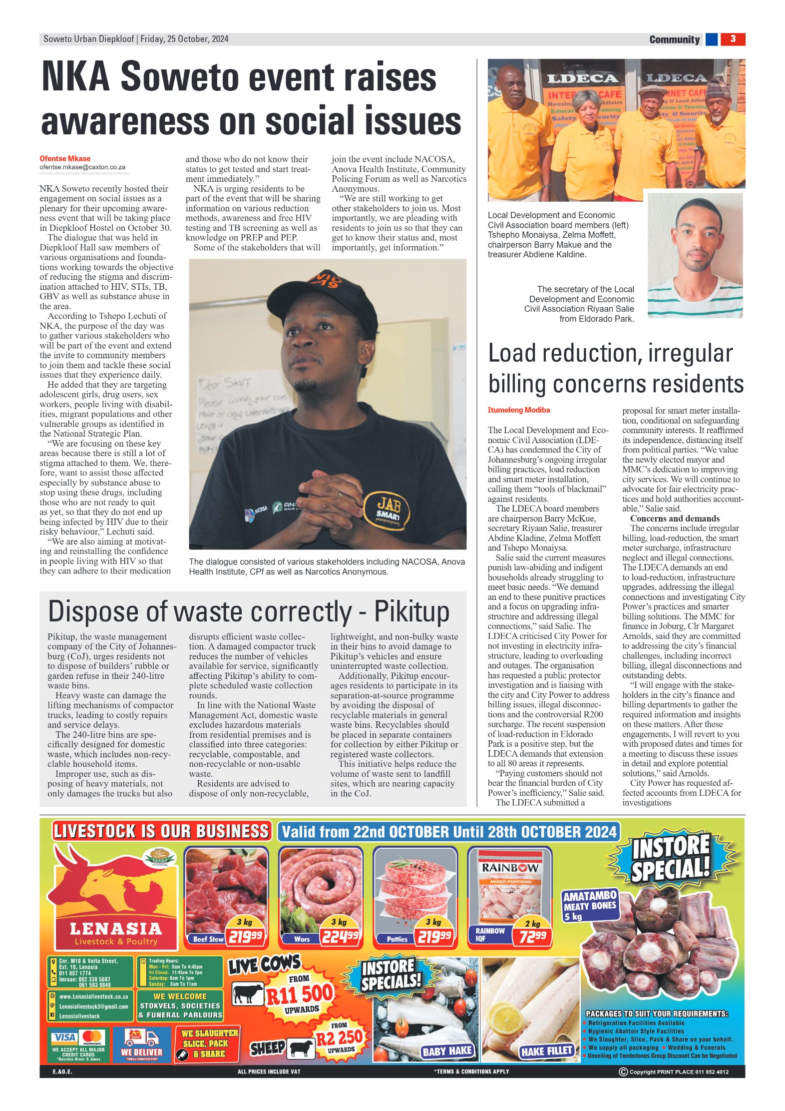 Diepkloof: 25 October 2024 page 3