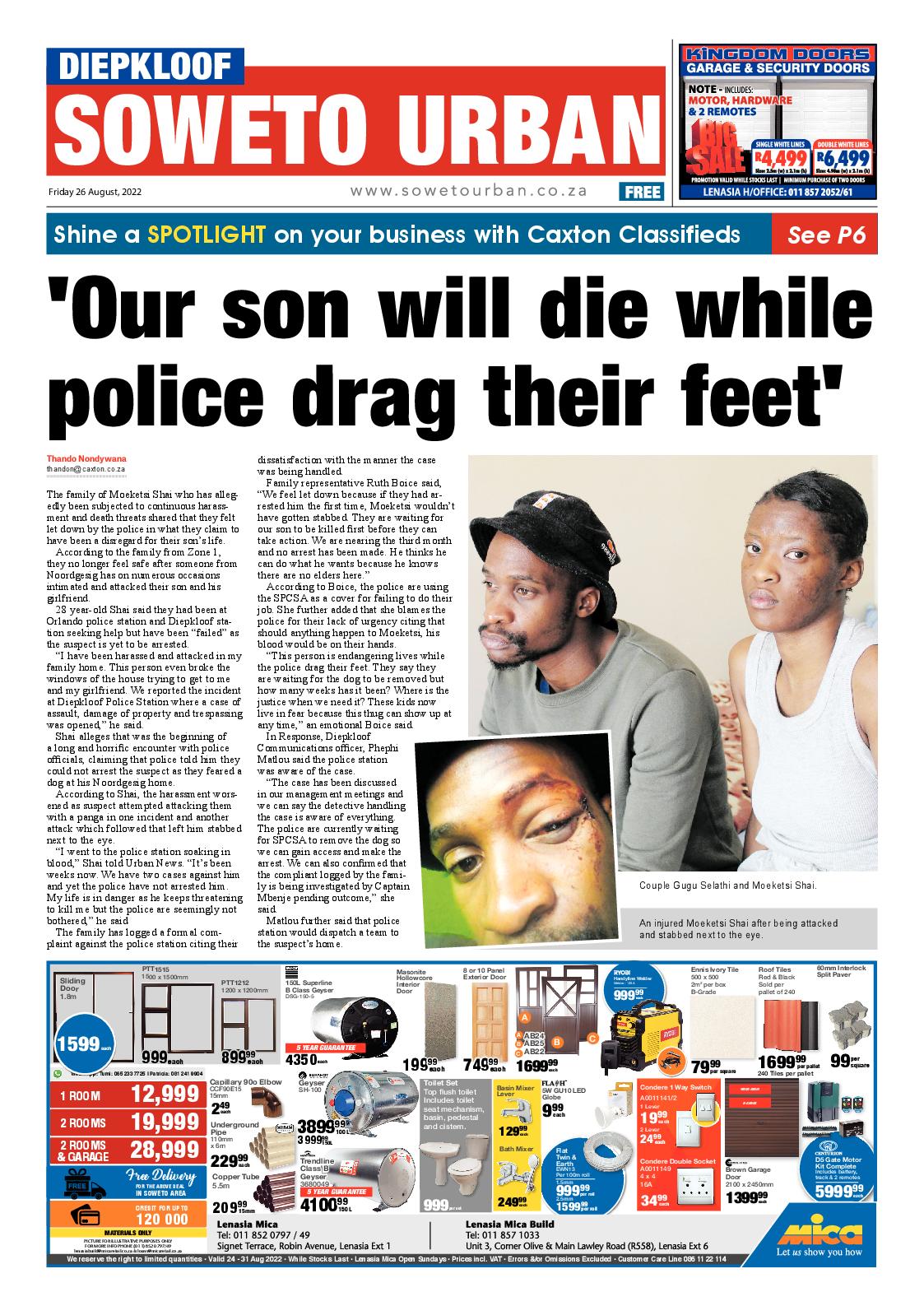Diepkloof 26 August 2022 page 1