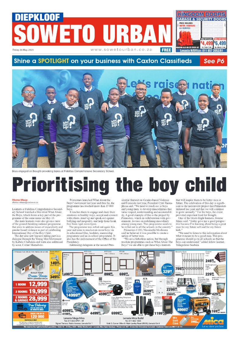 Diepkloof: 26 May 2023 page 1