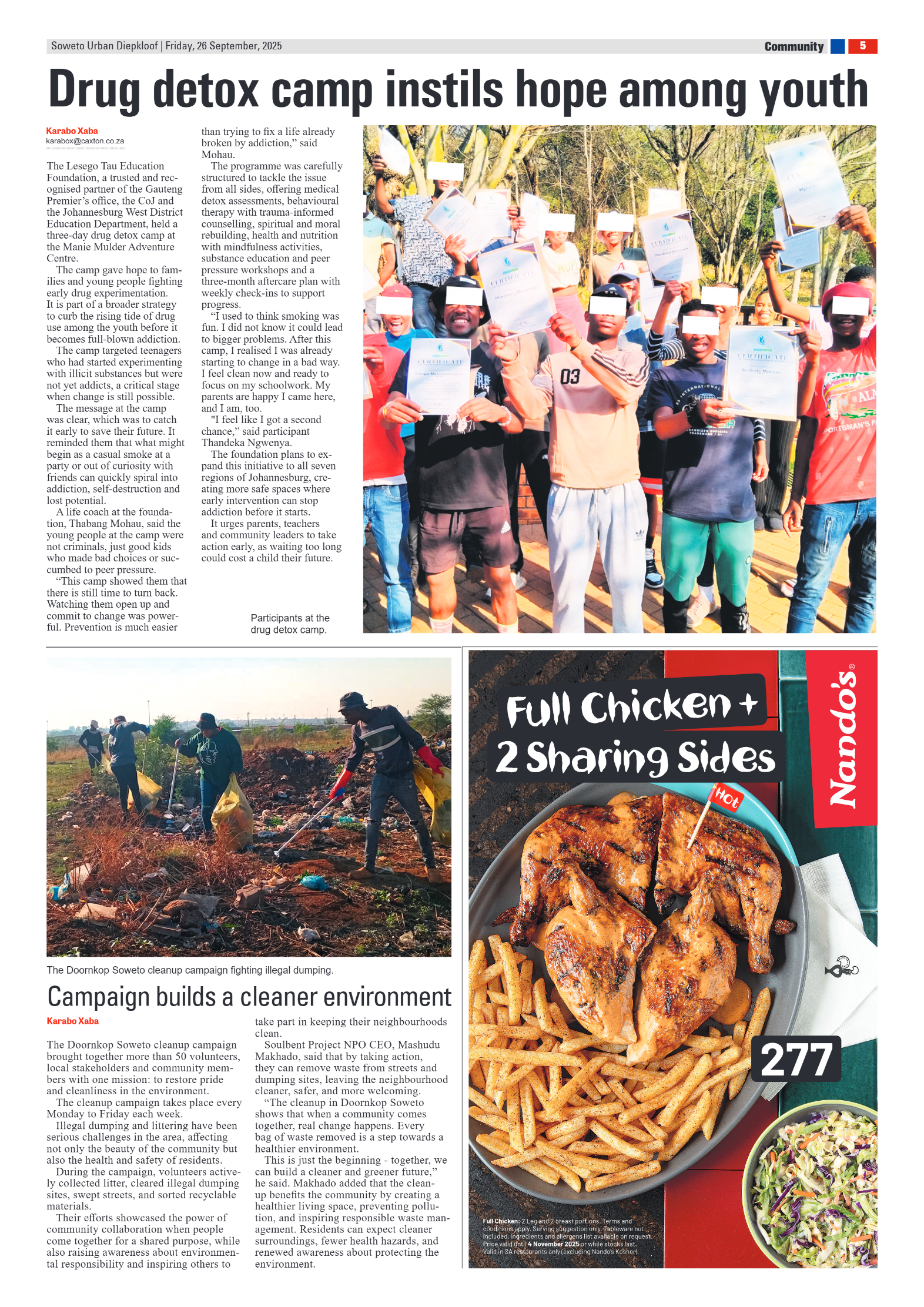 Diepkloof: 26 September 2025 page 5