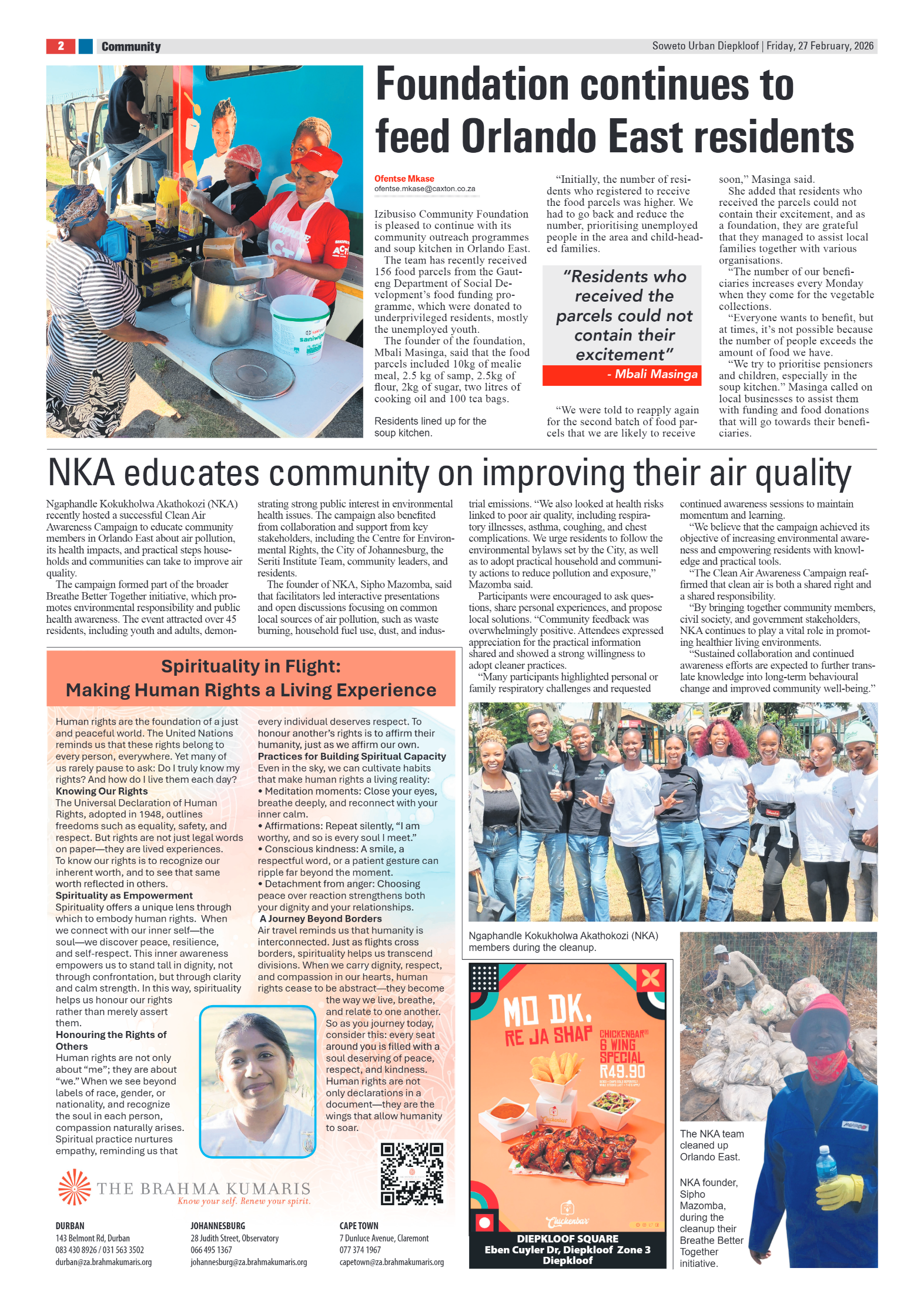 Diepkloof: 27 February 2026 page 2