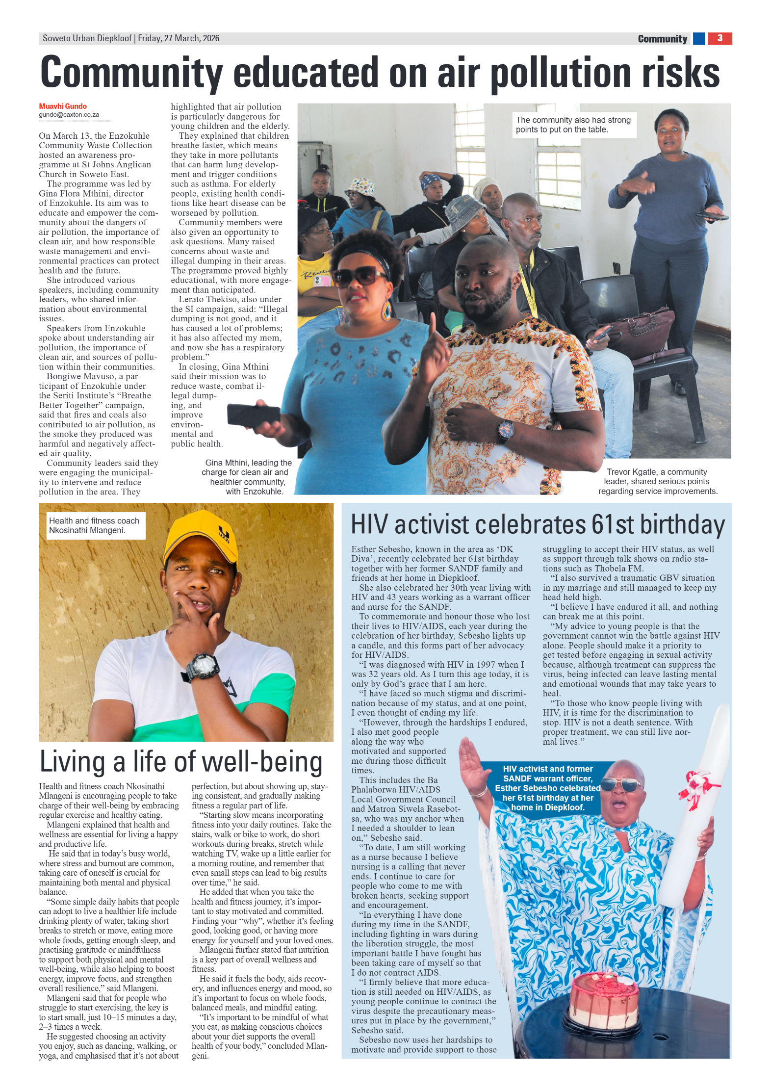Diepkloof: 27 March 2026 page 3