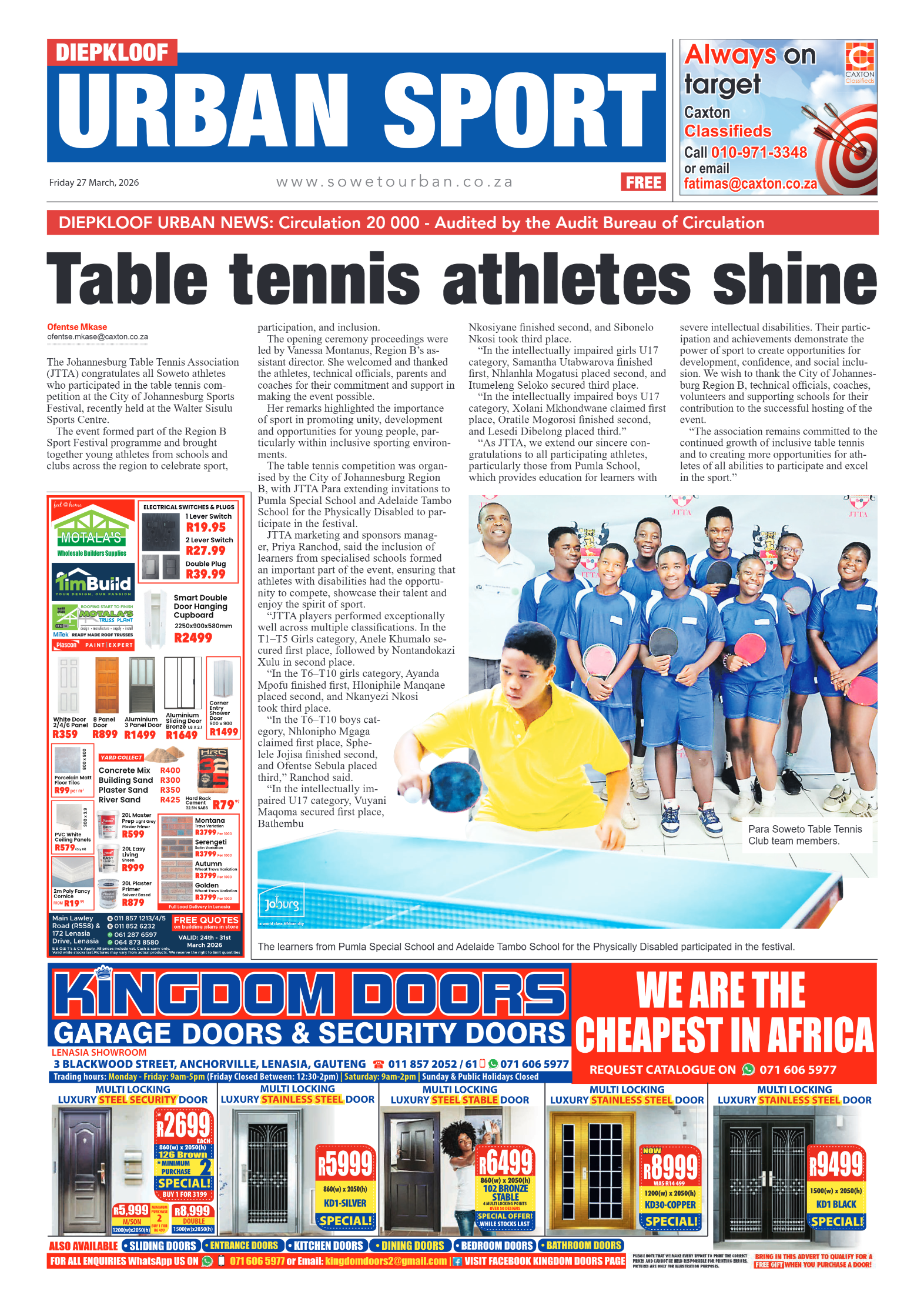 Diepkloof: 27 March 2026 page 8