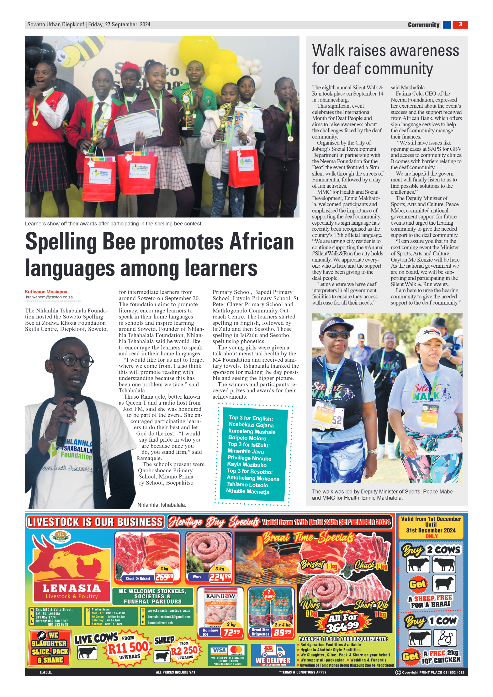 Diepkloof: 27 September 2024 page 3