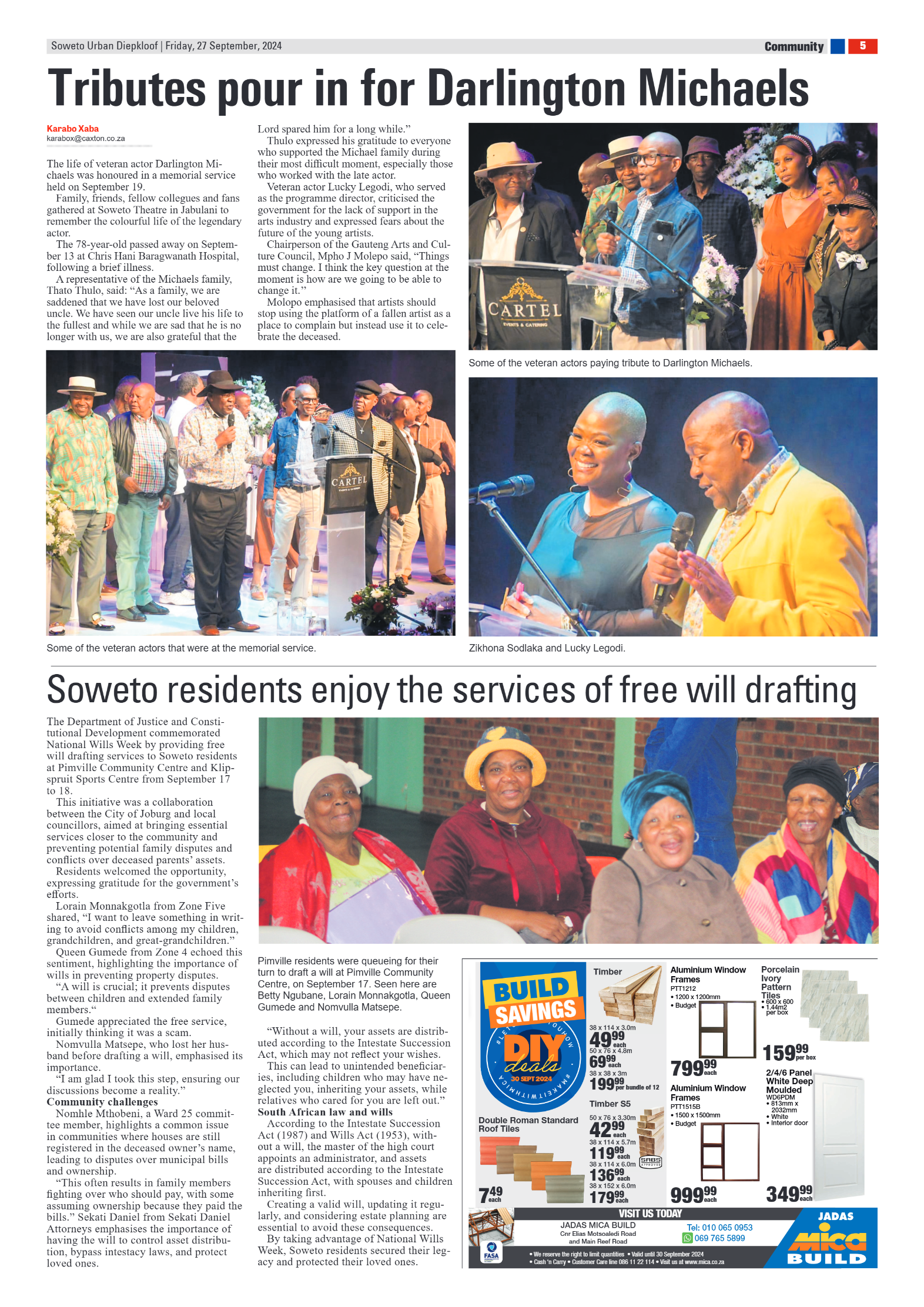 Diepkloof: 27 September 2024 page 5